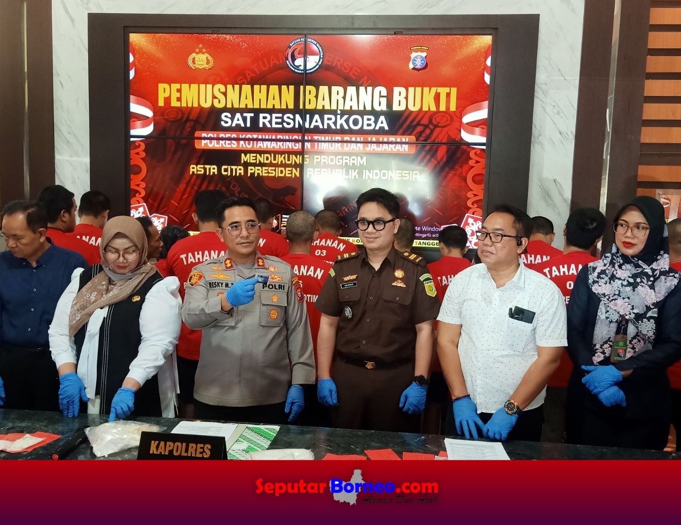 Satresnarkoba Polres Kotim Musnahkan Sabu Senilai Rp 1,75 Miliar
