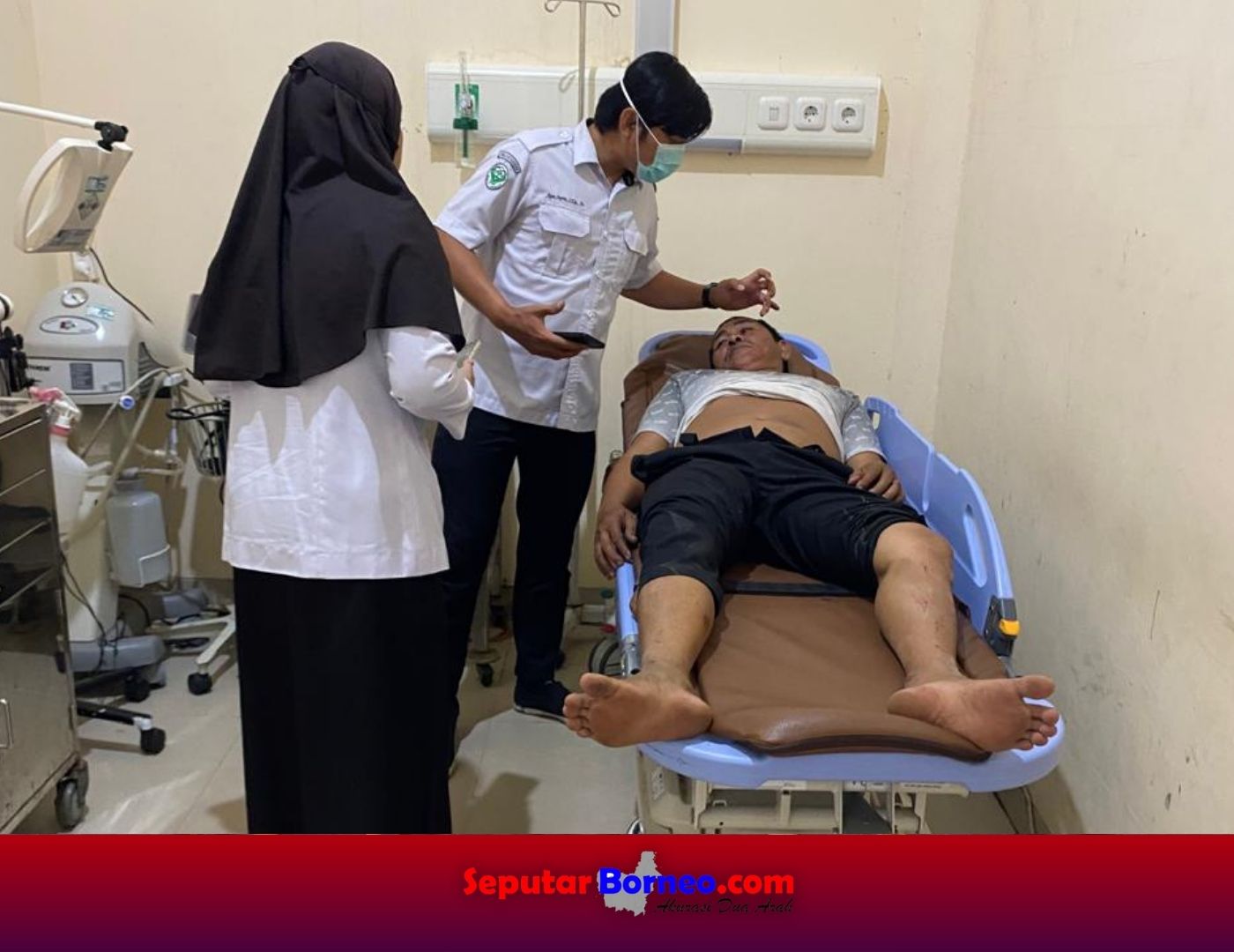 Hilang Kendali, Dua Sepeda Motor Terlibat Kecelakaan di KM 20 Mahir Mahar