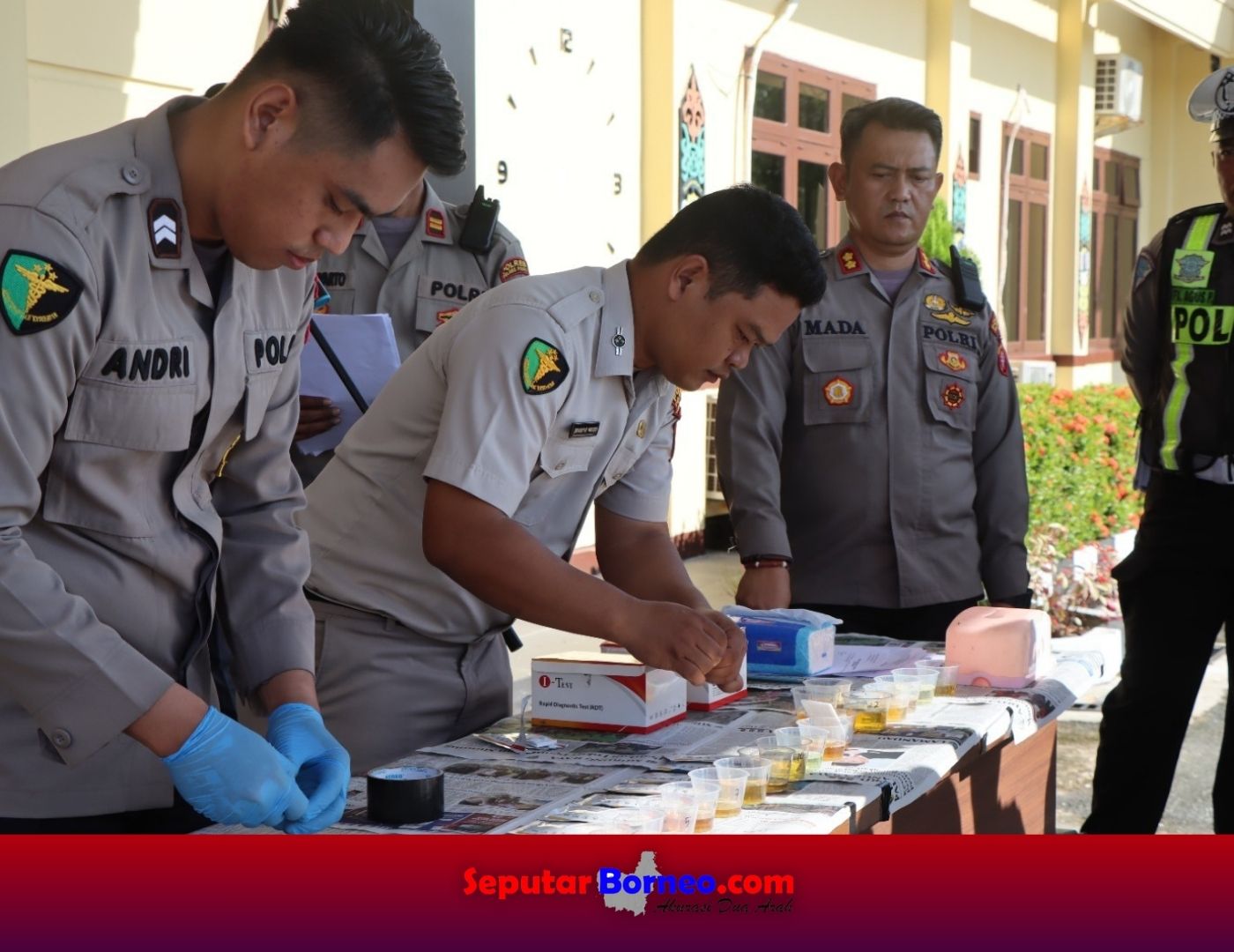 Pastikan Bebas Narkoba, Polres Pulpis Tes Urine Mendadak Anggota