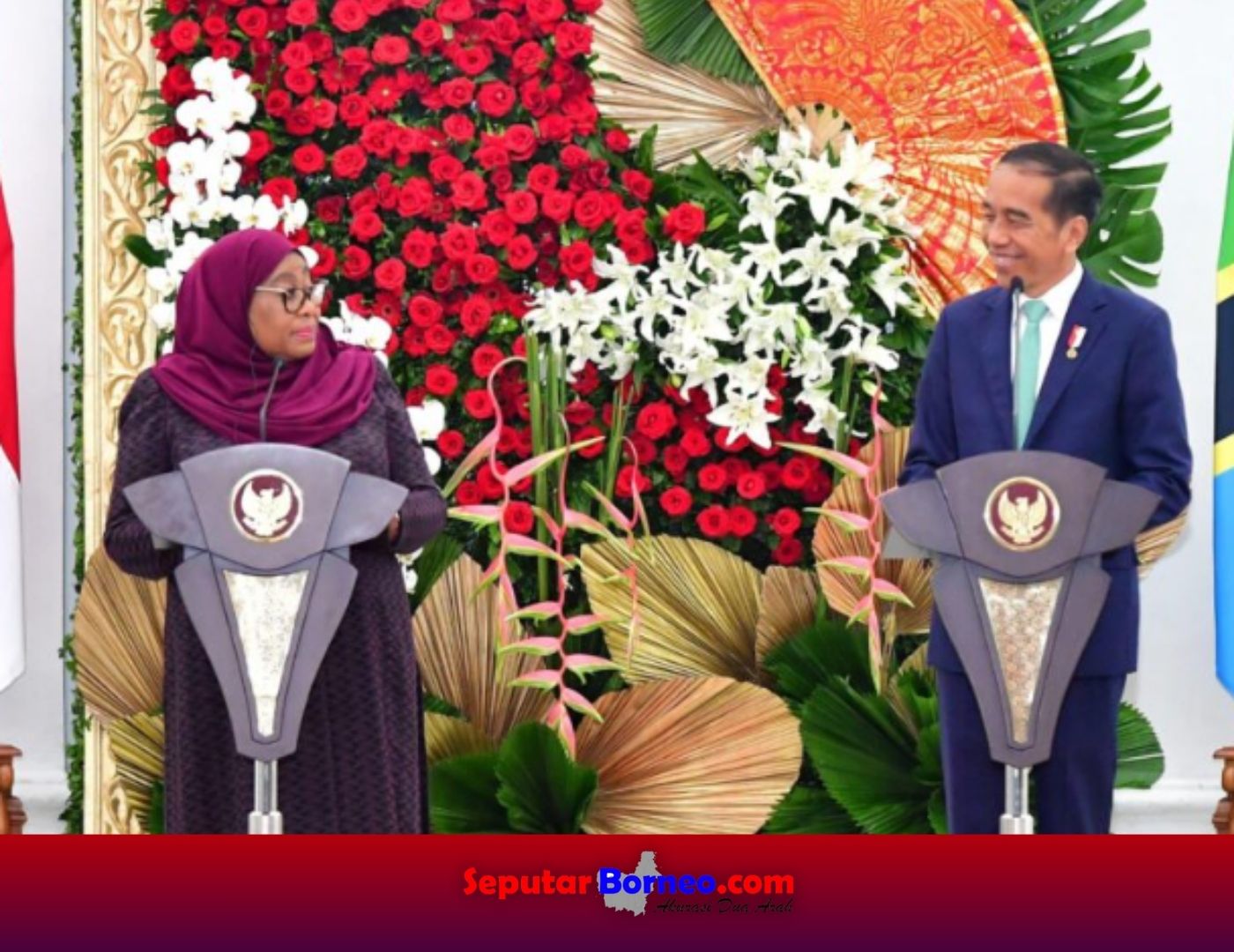 Presiden Joko Widodo menerima kunjungan kenegaraan Presiden Republik Tanzania, Samia Suluhu Hassan di Istana Kepresidenan Bogor. (FOTO:BPMI SETPRES)