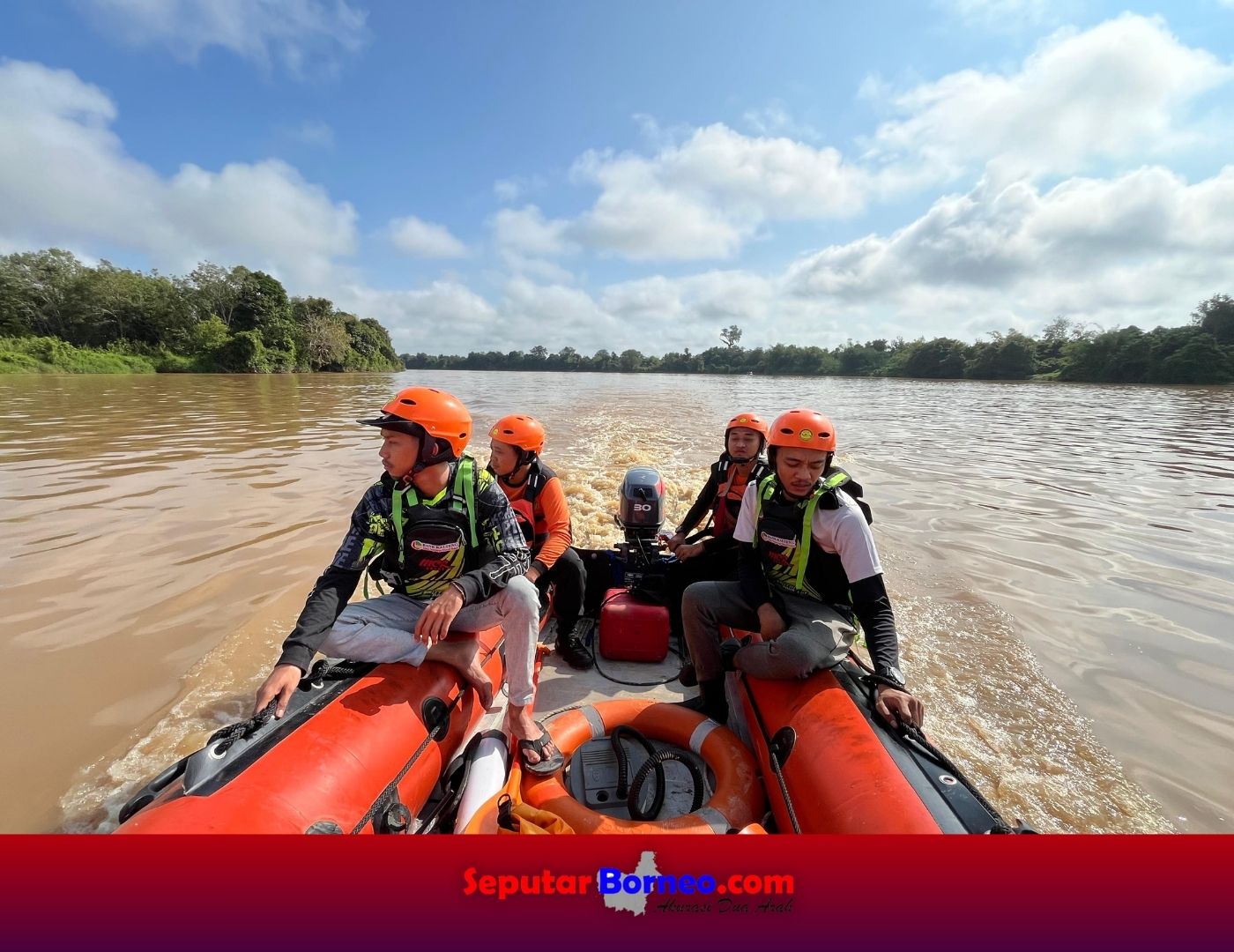 Kapal Motor Terbalik, Seorang Pemuda Hilang di Sungai Kahayan