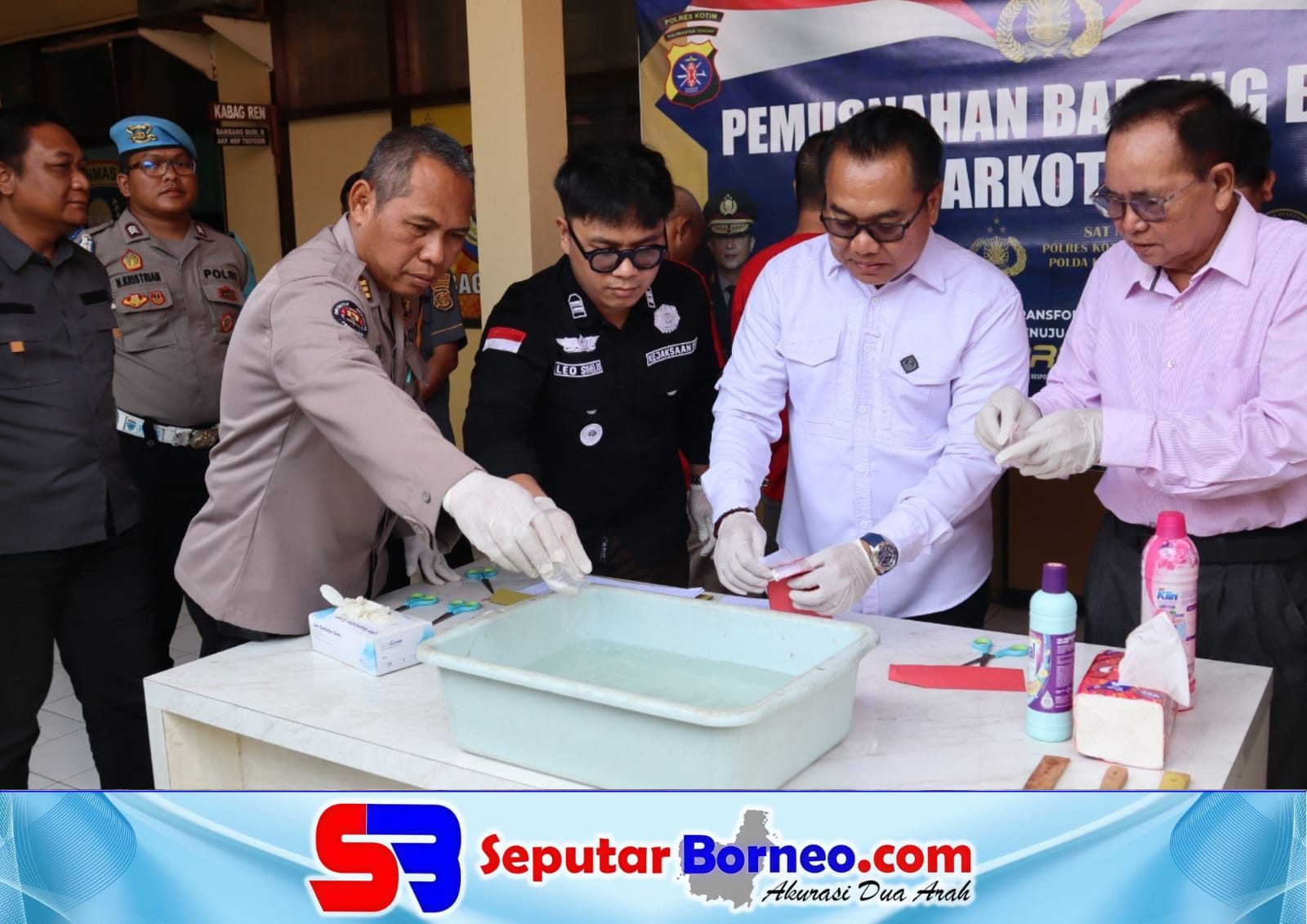 Polres Kotim Musnahkan 223,74 Gram Sabu, Selamatkan Potensi 1.119 Orang dari Narkoba