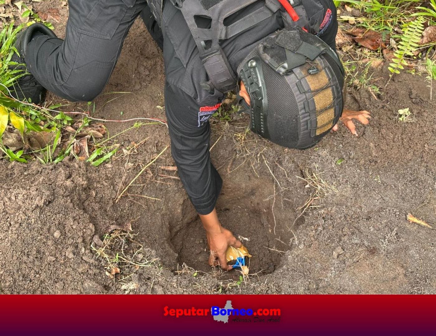 Granat Diduga Aktif Ditemukan di Barak Kosong, Jibom Brimob Kalteng Lakukan Pemusnahan