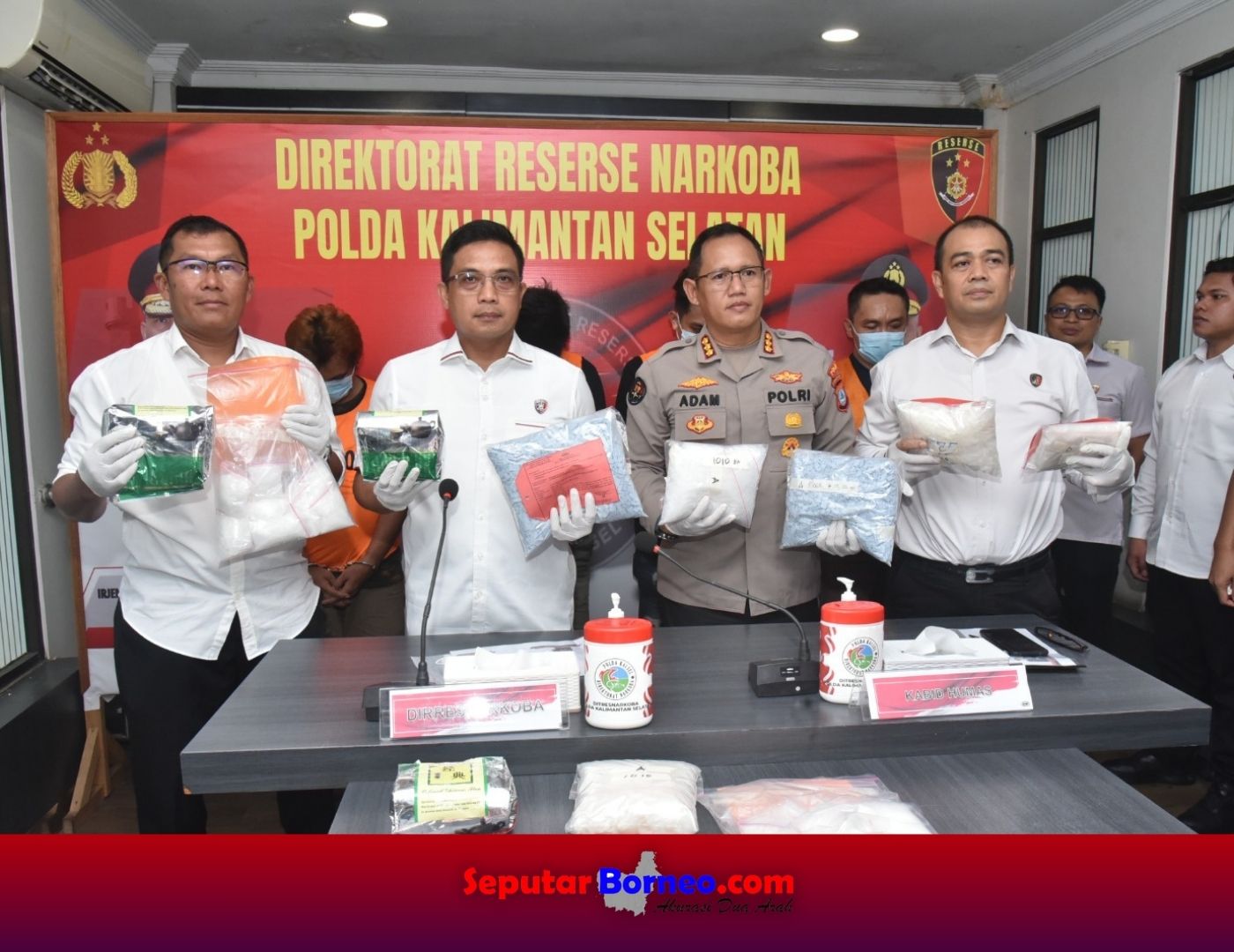Polda Kalsel Bongkar Jaringan Narkoba Internasional