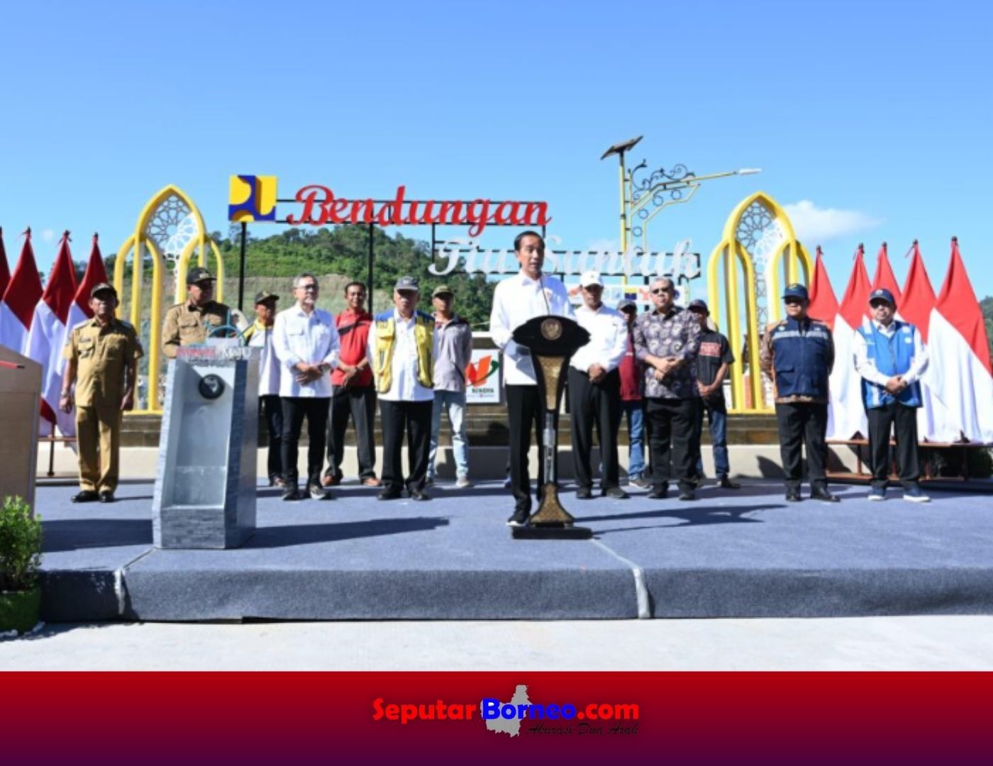 Presiden Jokowi Resmikan Bendungan Tiu Suntuk