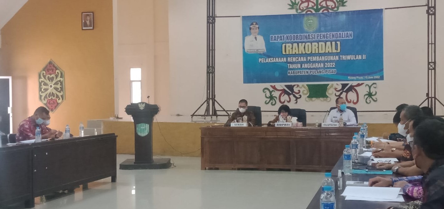 Bupati Pulang Pisau Pimpin Rakordal Triwulan II