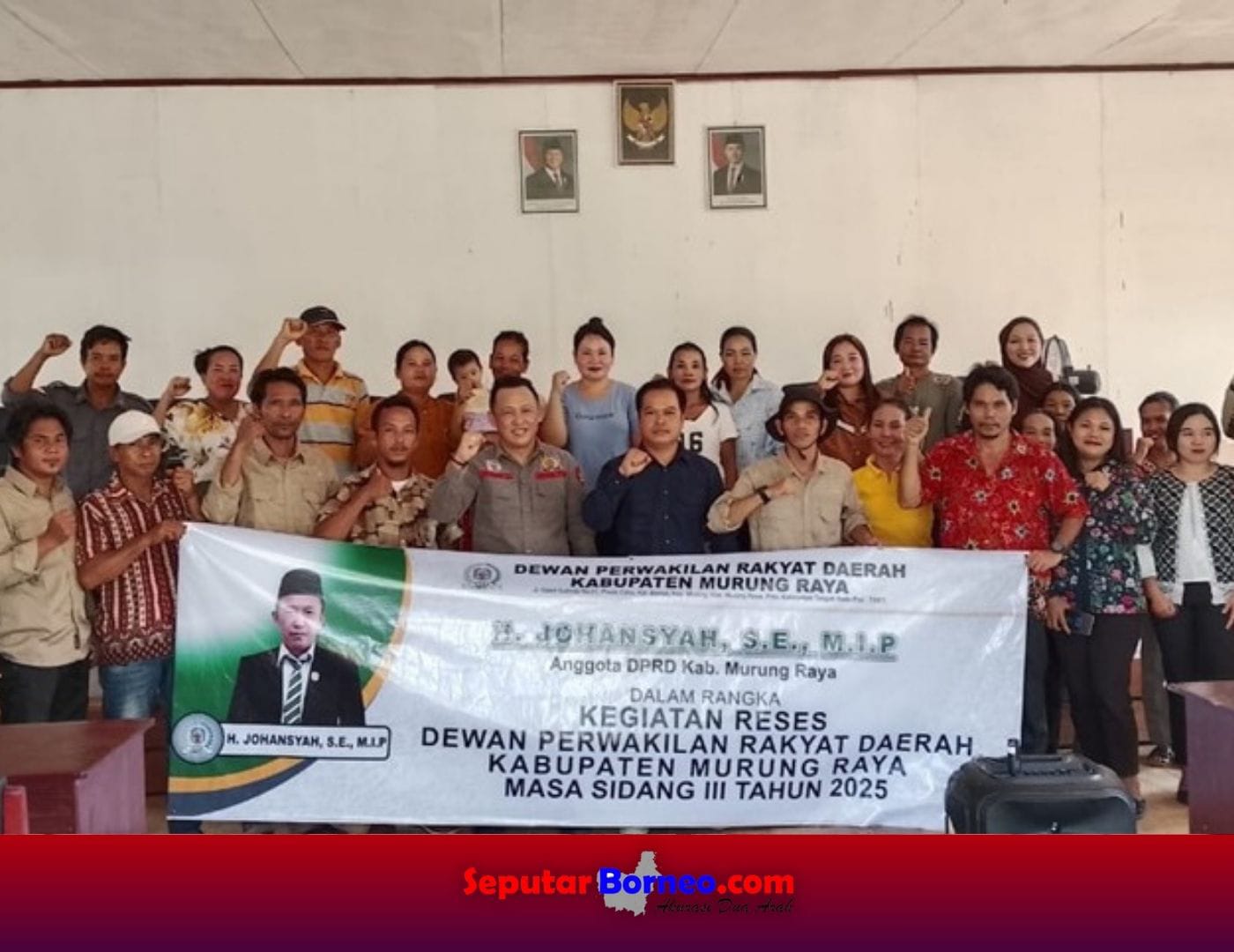 Anggota DPRD Kabupaten Mura, Johansyah ketika melaksanakan reses di di Desa Sungai Bakanon. (FOTO:ISTIMEWA)