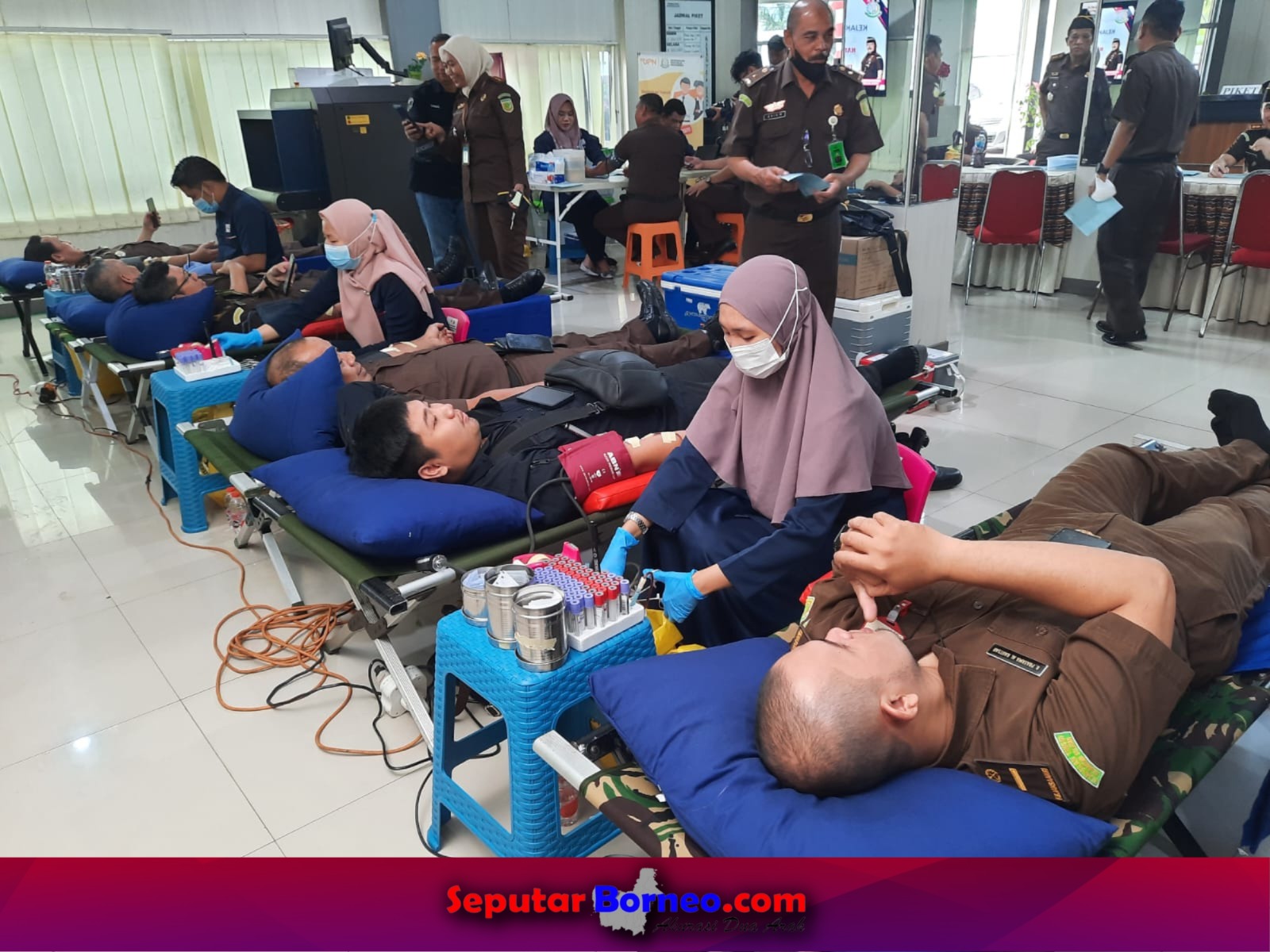 Sambut HBA dan HUT IAD, Kejati Kalsel Gelar Donor Darah