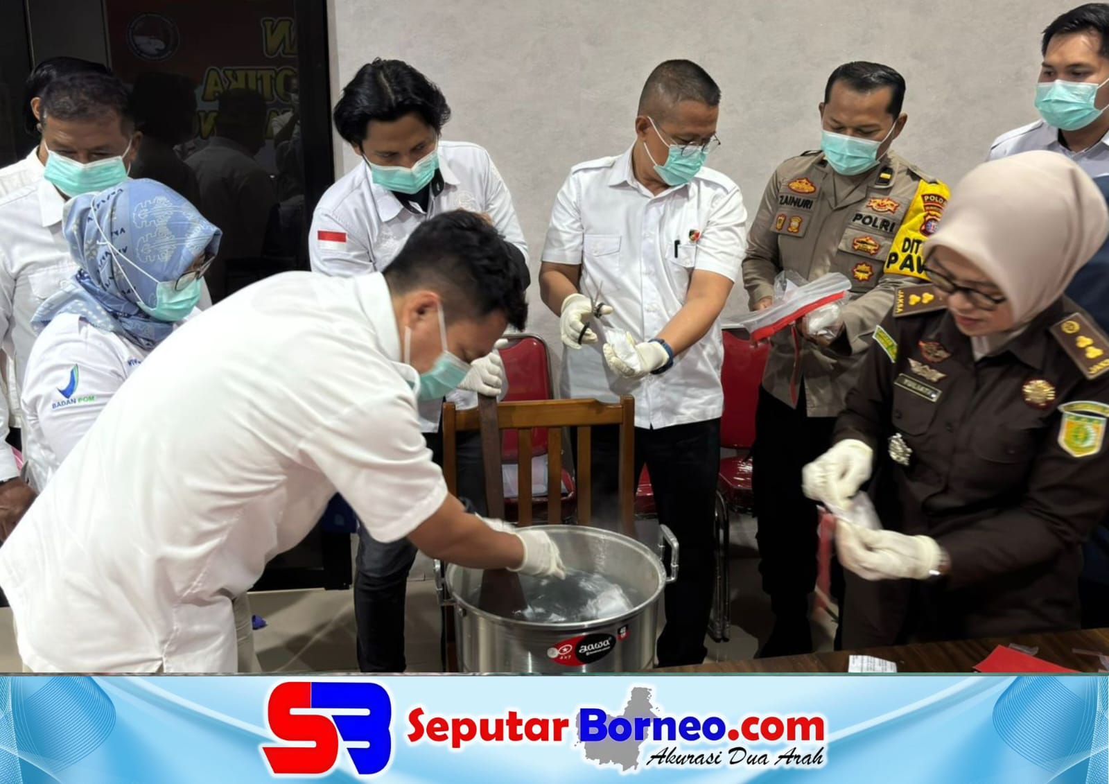 Polda Kalteng Musnahkan 1,09 Kilogram Sabu
