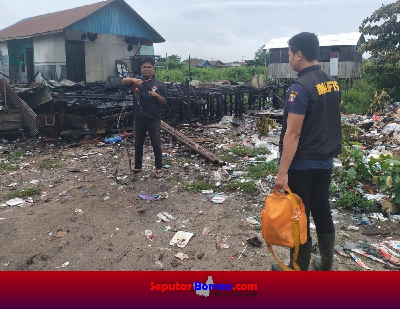 Olah TKP Kebakaran Jalan Anoi, Dua Motor Terbakar dan Kerugian Ratusan Juta