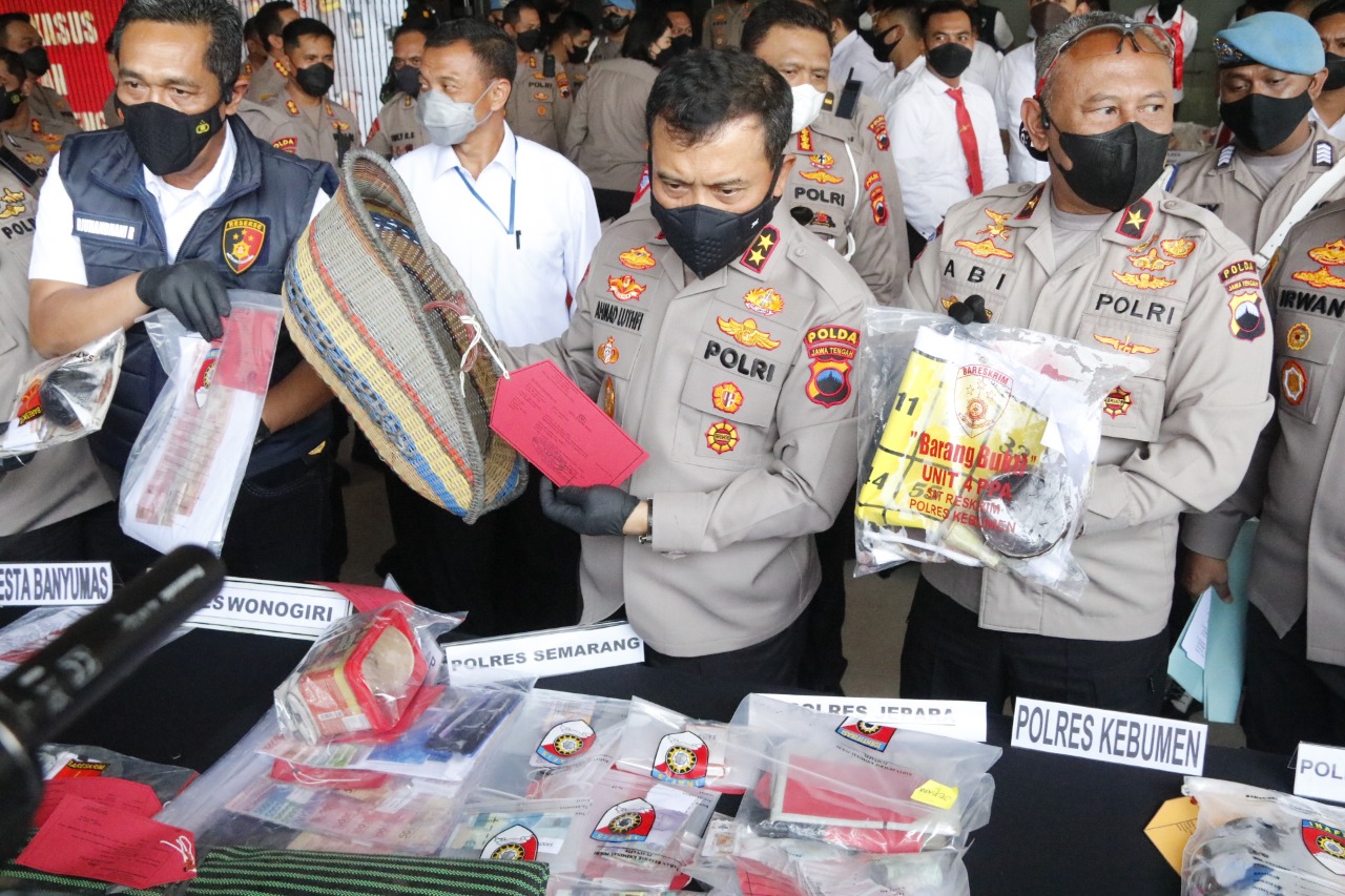 24 Bandar Judi di Gulung di Jateng, Kapolda Jateng : Wujud keseriusan Polri Dalam Harkamtibmas