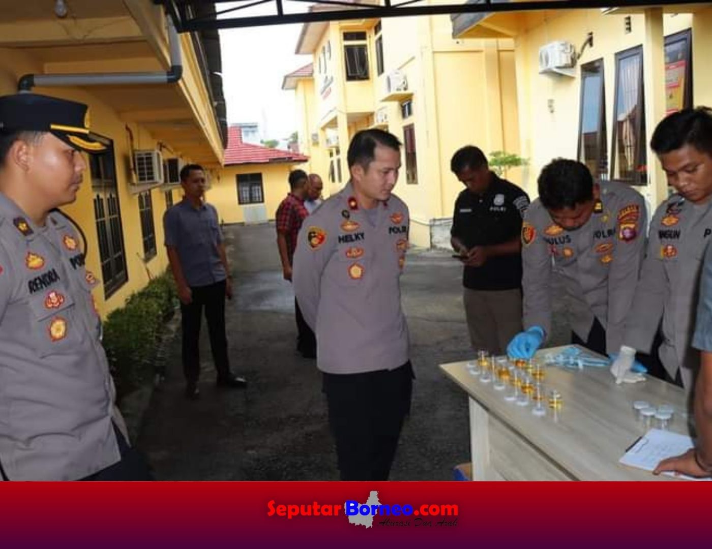 Personel Polres Kobar Dilakukan Tes Urine Mendadak