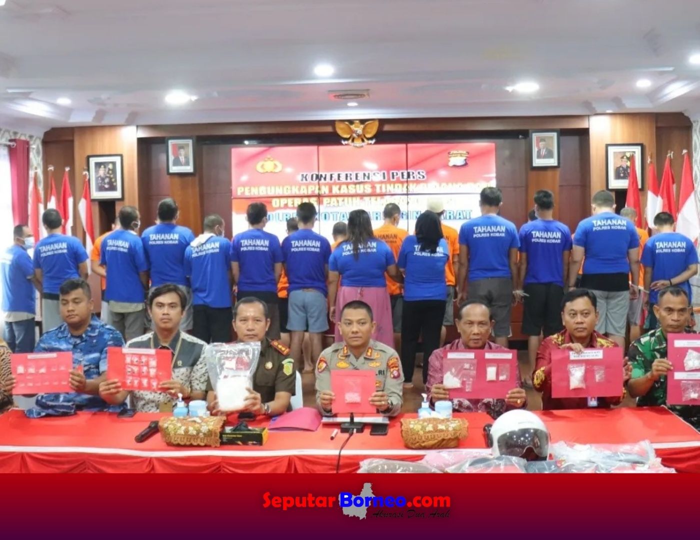 Polres Kobar Ciduk 22 Pengedar Narkoba
