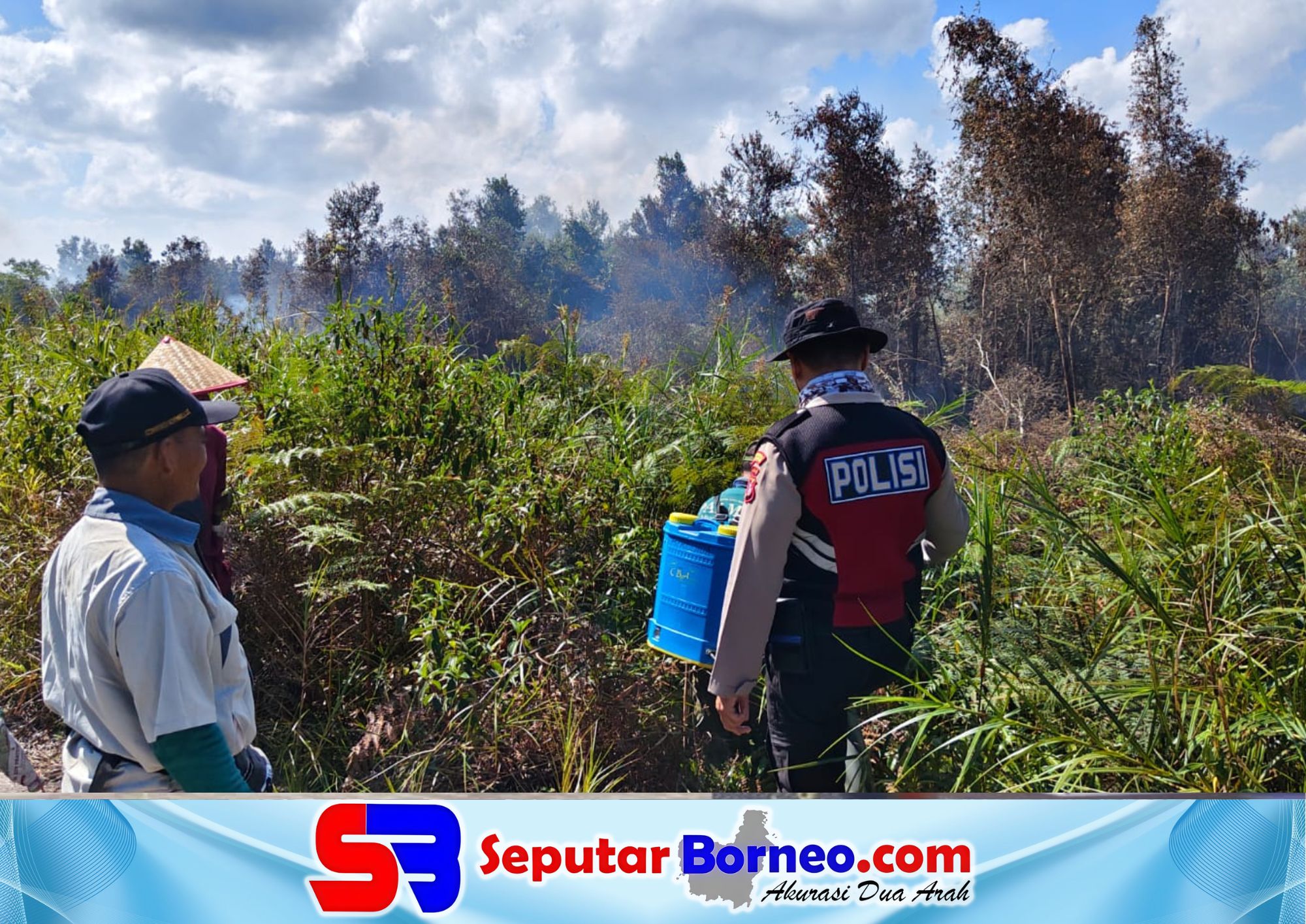 Polisi Cepat Tanggapi Karhutla di Bagendang Tengah