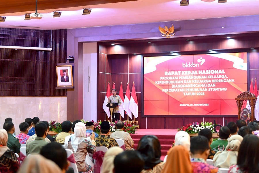 Buka Rakernas Penurunan Stunting, Jokowi: SDM Unggul Kunci Daya Saing Bangsa