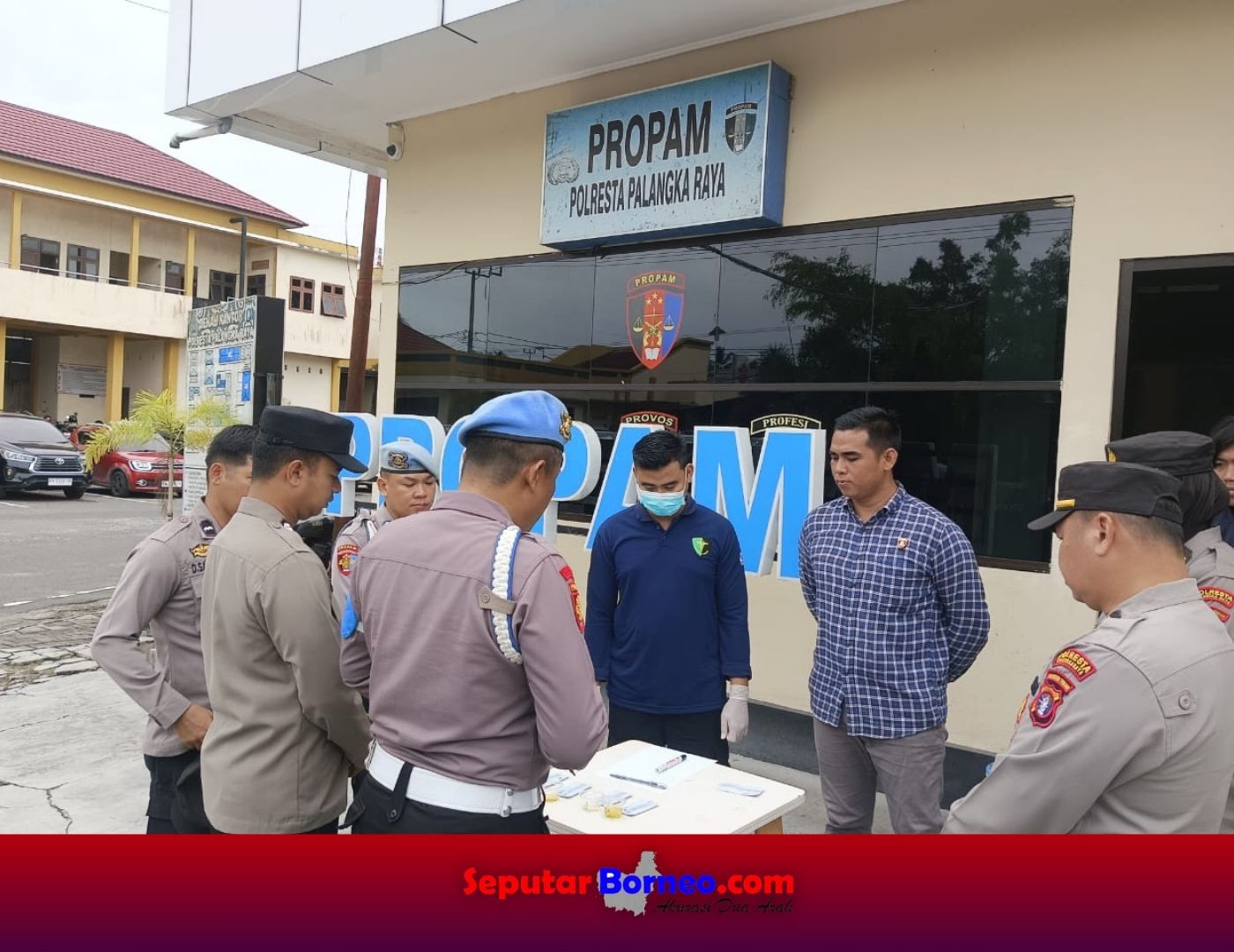 Polresta Palangka Raya Gelar Tes Urine Mendadak, Seluruh Personel Negatif Narkoba