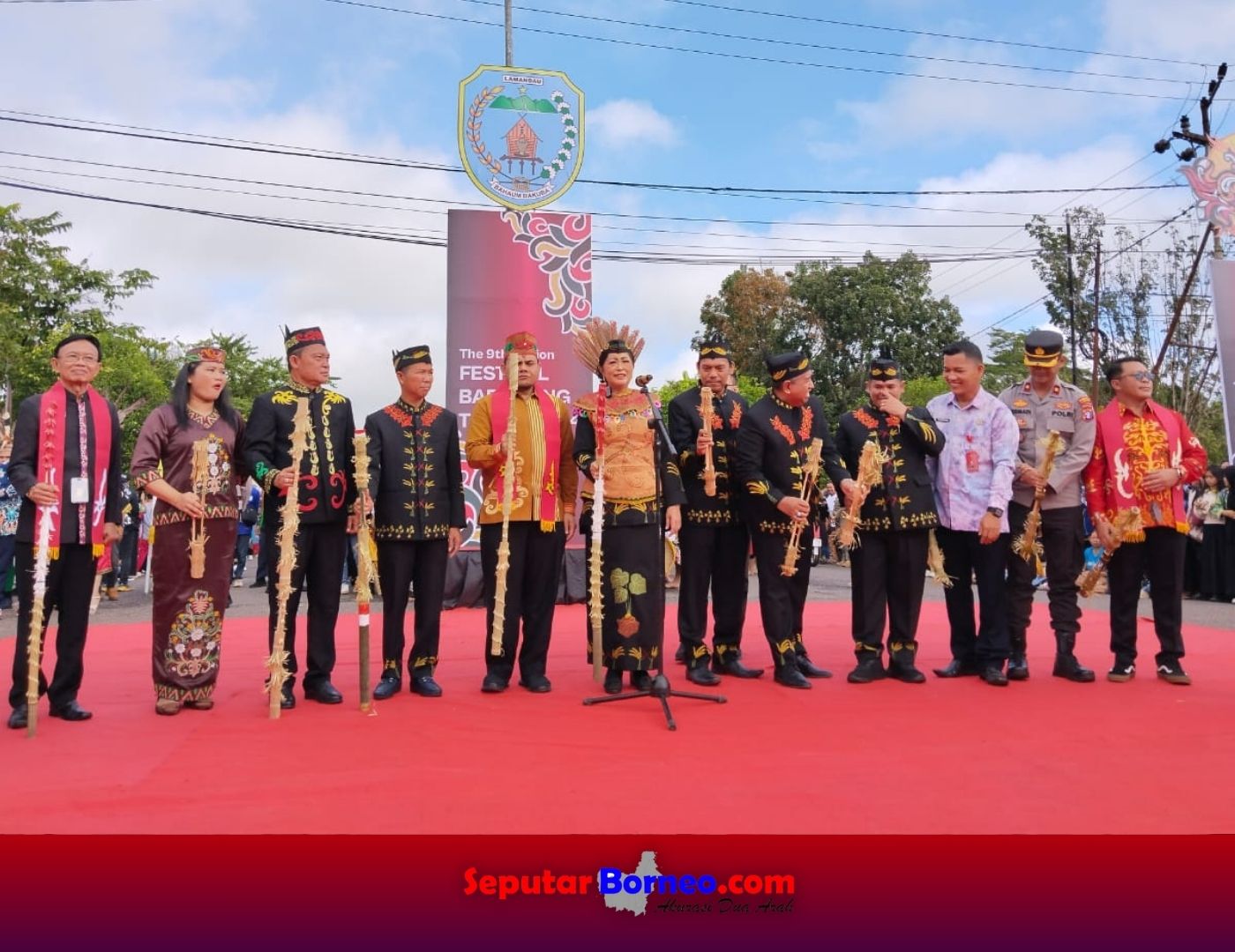 Pj Bupati Lamandau Buka Festival Babukung 2024