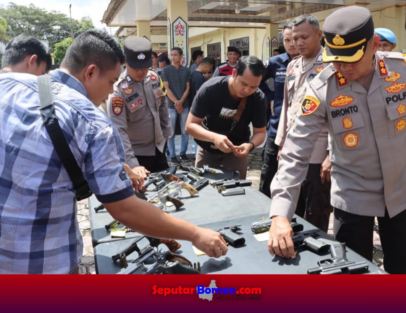 Kapolres Lamandau Cek Kelayakan Senpi Personel