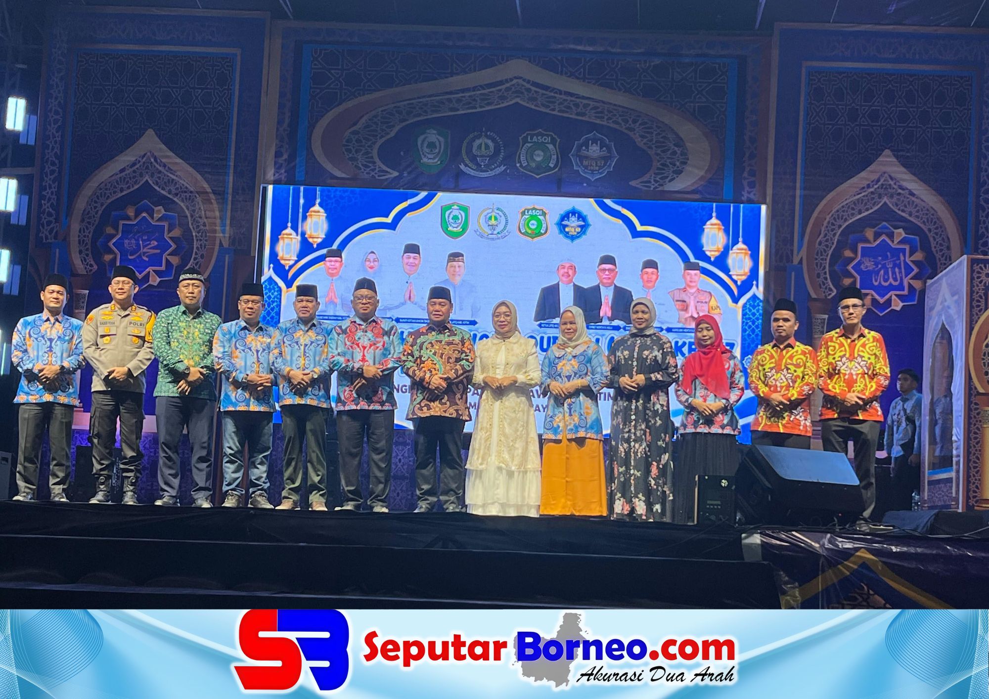 Pembukaan MTQ ke-57 dan FSQ ke-26 di Kecamatan Mentaya Hulu ketika dibuka oleh bupati. (FOTO: SEPUTAR BORNEO)