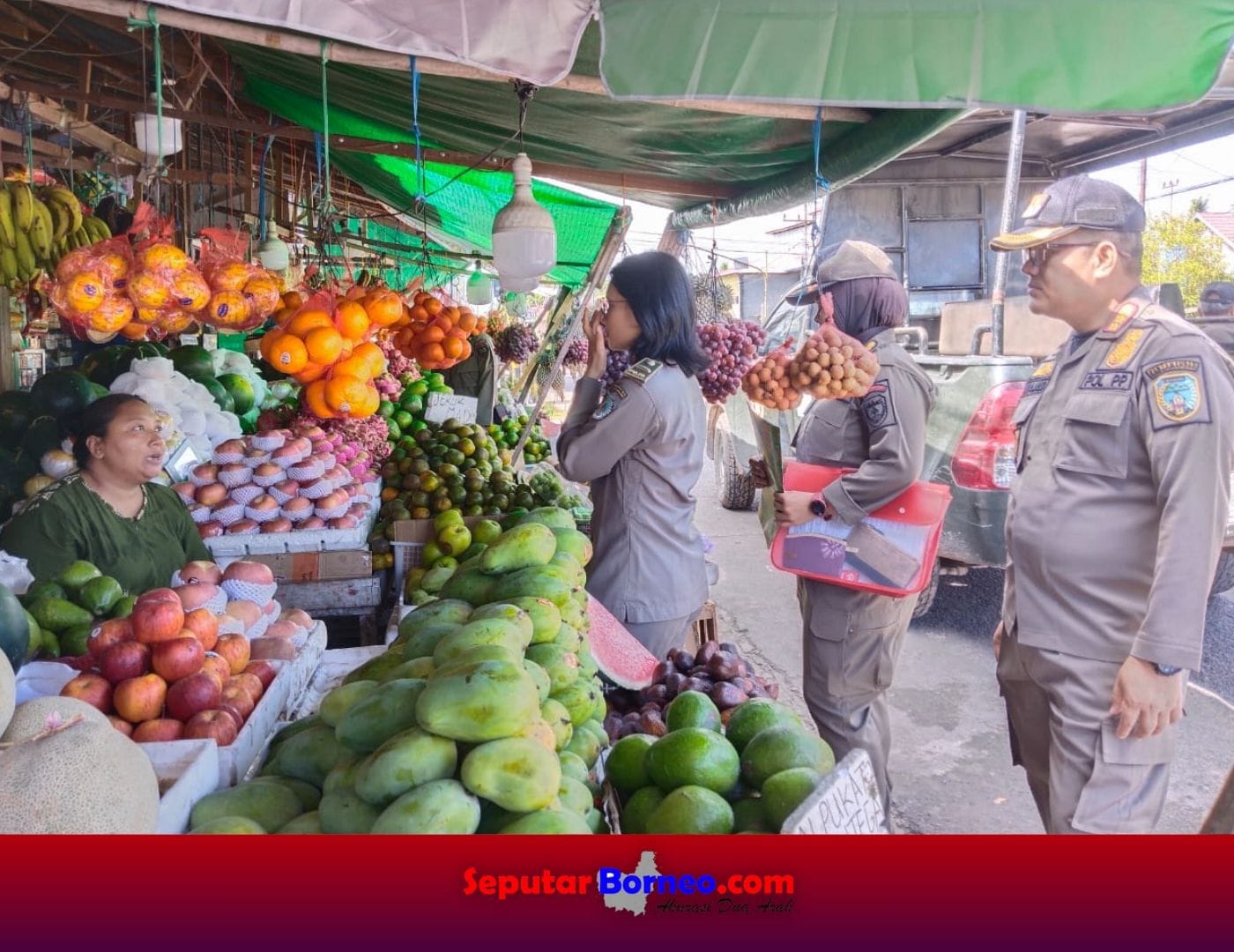 Satpol PP Lamandau Tertibkan Pedagang Jualan di Bahu Jalan
