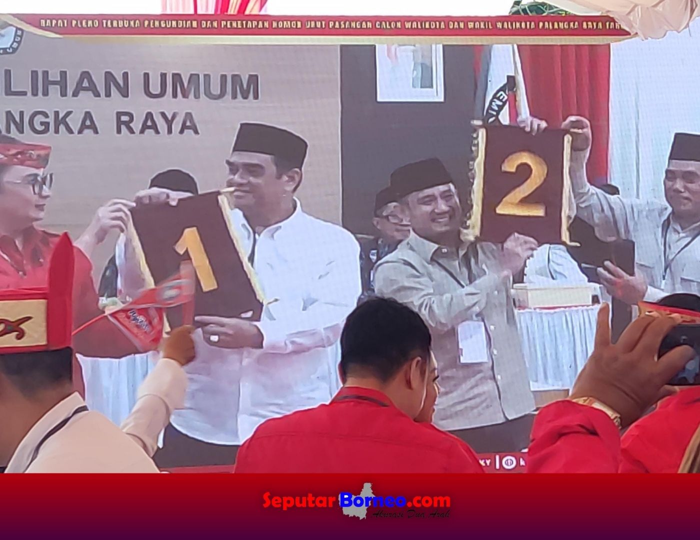 Nomor Keberuntungan Dua Paslon Wali dan Wakil Wali Kota Palangka Raya
