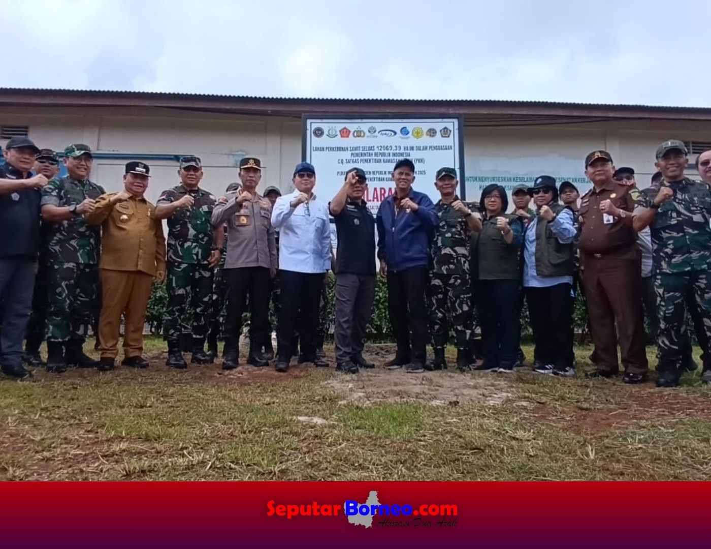 Ketika penyegelan salah satu lahan di Kabupaten Kotim oleh Tim Satgas Garuda. (FOTO:ABU)