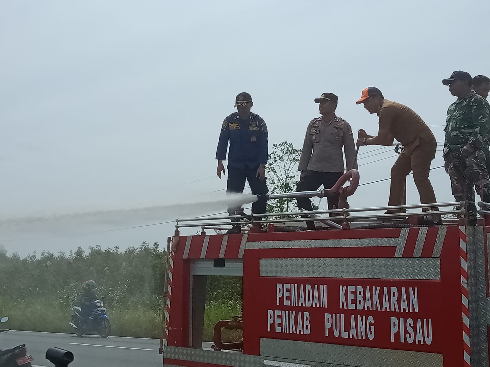 Antisipasi Karhutla, Polsek Kahayan Hilir Gelar Apel Gabungan
