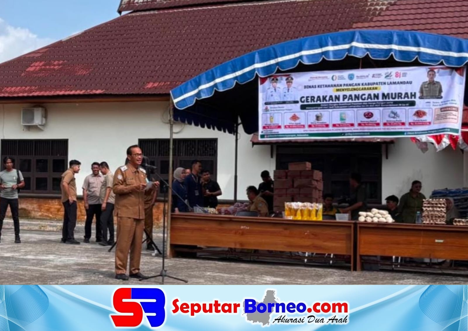 Wabup Abdul Hamid Pastikan Pangan Terjangkau, Gelar Gerakan Pangan Murah Lamandau