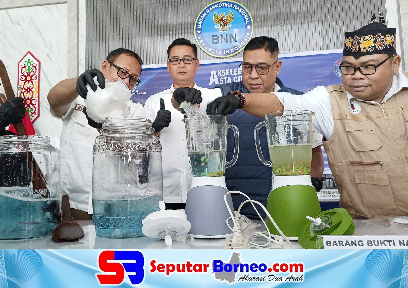 Jaringan Antarprovinsi Dibongkar, BNNP Kalteng Musnahkan 1,8 Kg Sabu dan Ratusan Pil Ekstasi