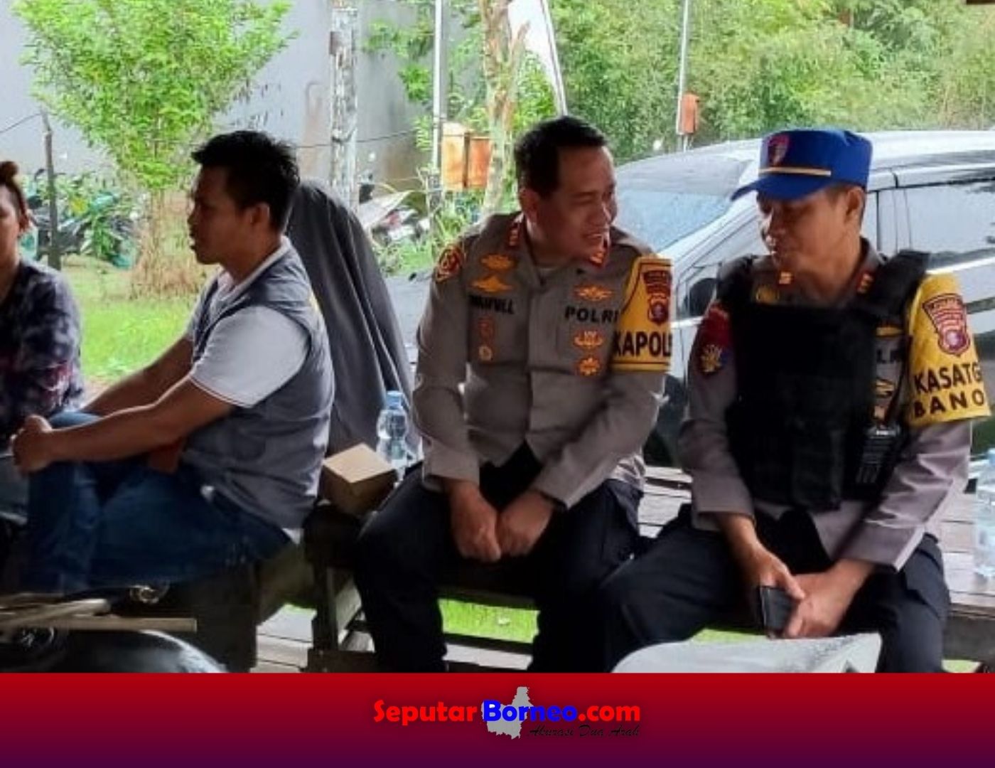 Kapolsek Arsel Pimpin Pengamanan Kampanye Calon Bupati
