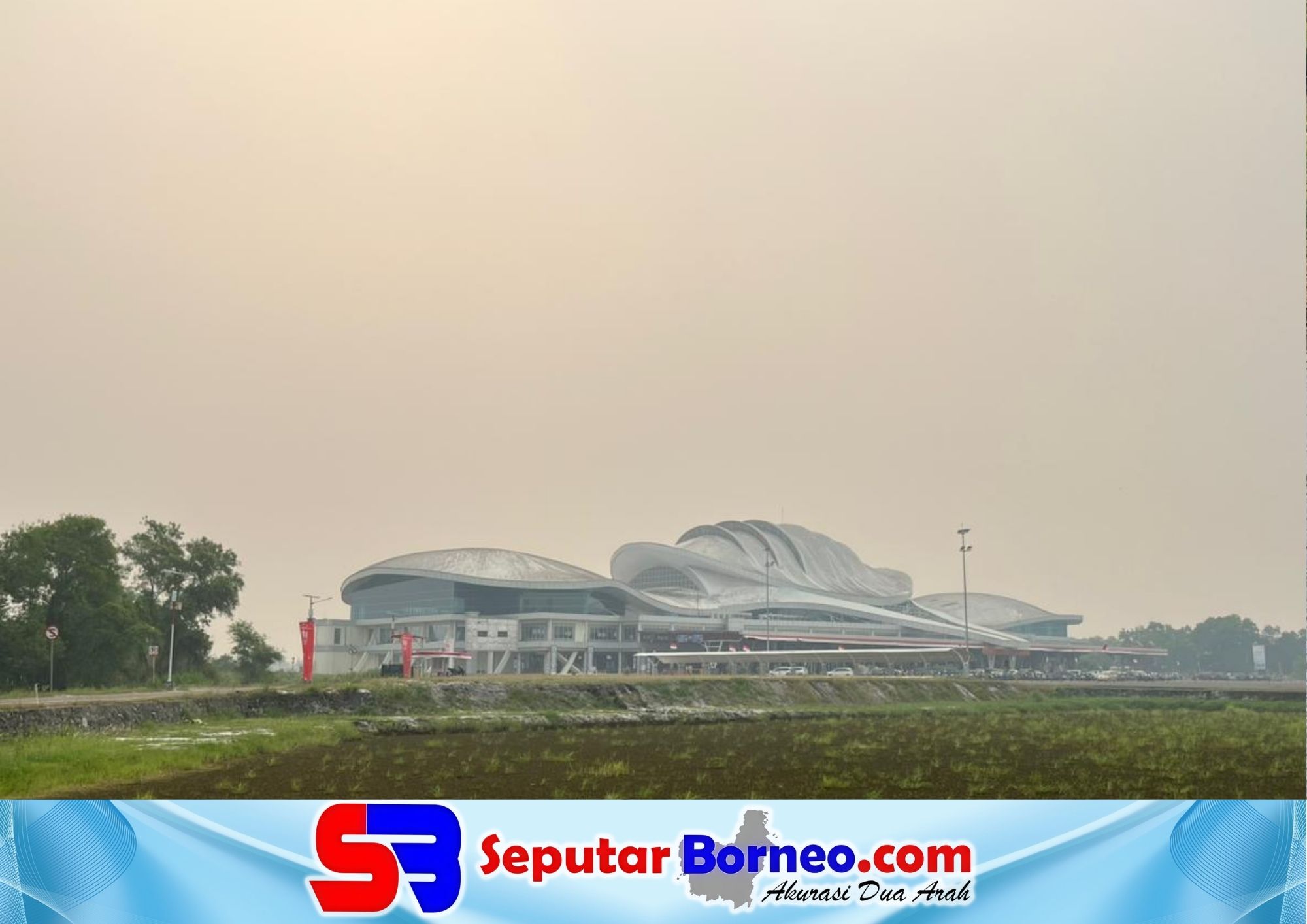 Kabut Asap Ganggu Penerbangan di Bandara Tjilik Riwut Palangka Raya