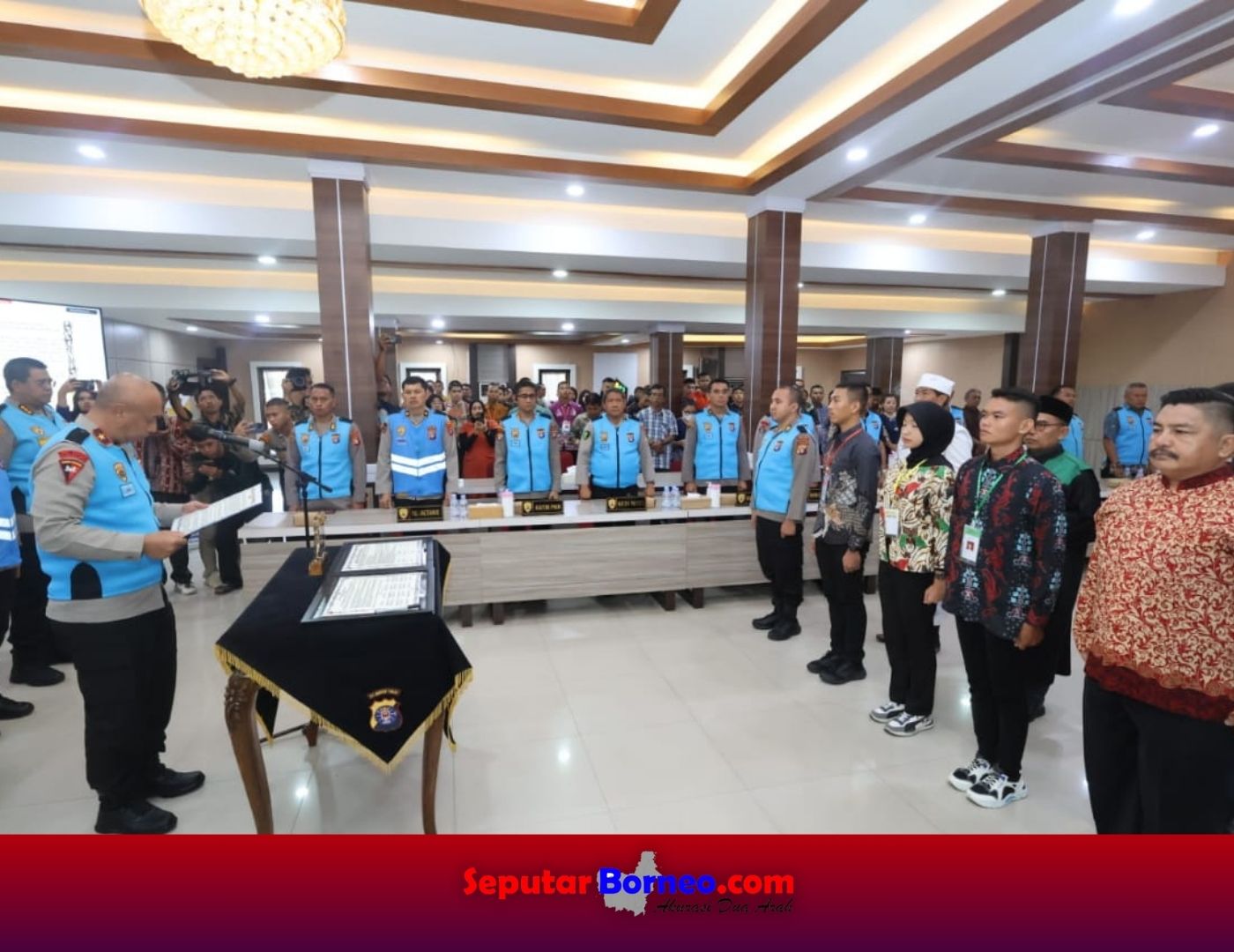 Pembacaan Pakta Integritas oleh peserta calon anggota Polri. (FOTO:ISTIMEWA)
