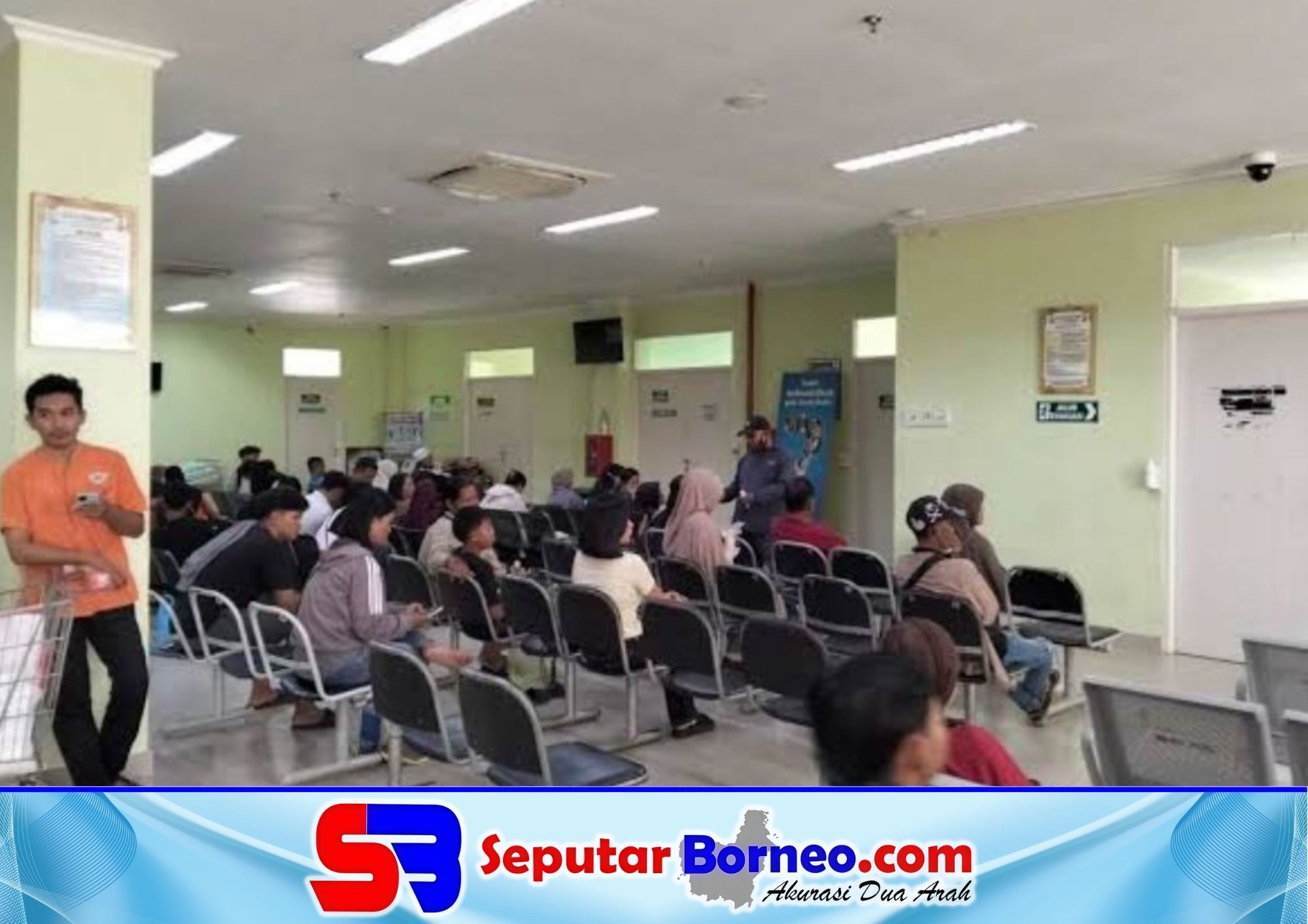 Tampak kondisi anteran bagi pasien rawat jalan di RSUD dr Murjani Sampit. (FOTO:DOK SEPUTAR BORNEO)