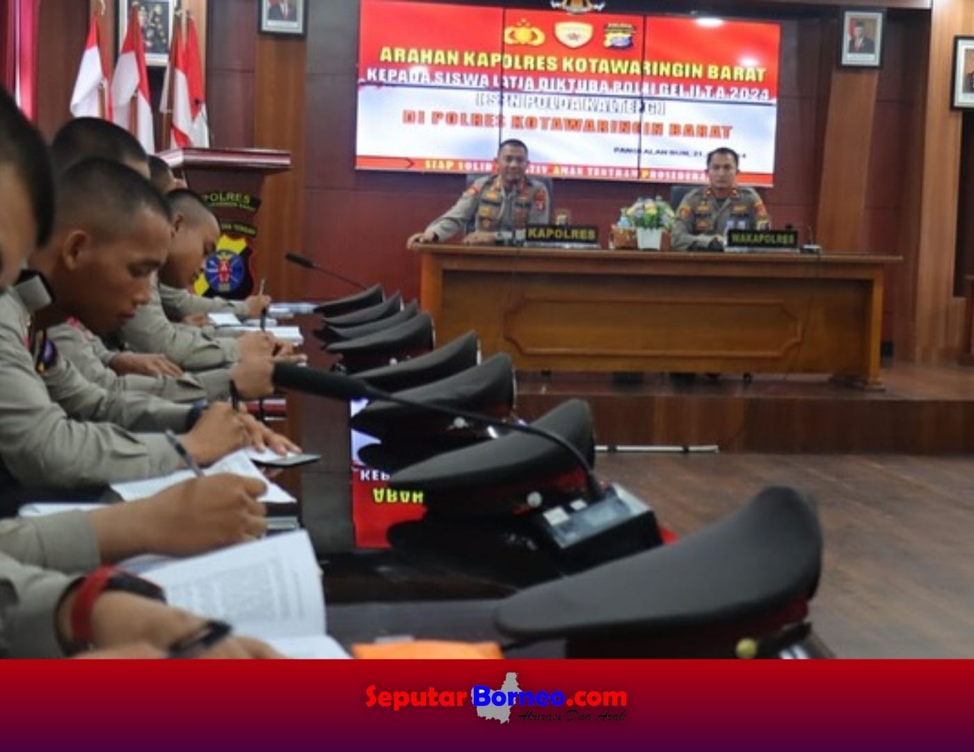 Kapolres Kobar Berikan Arahan Penting Kepada Siswa Latja Polri