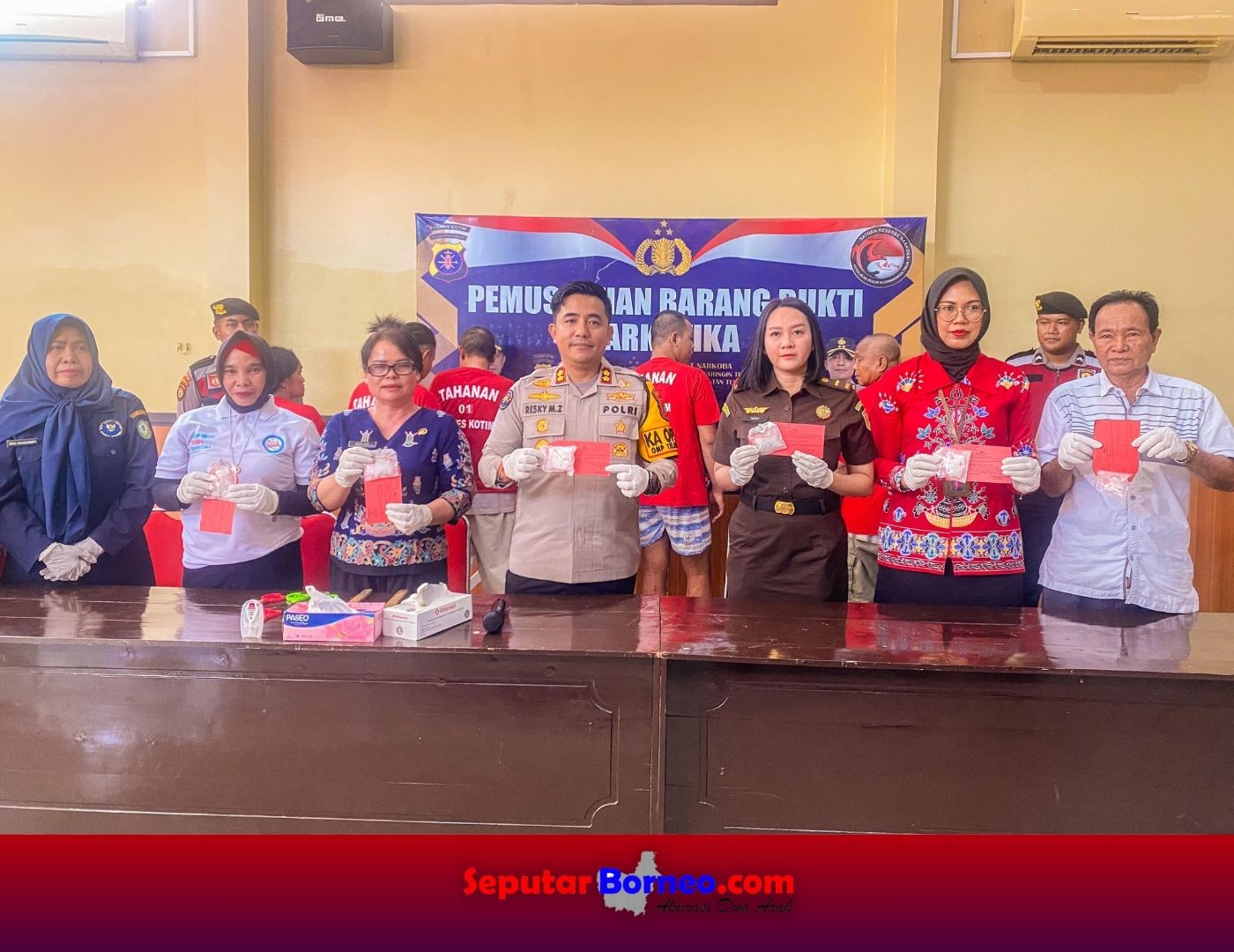 103 Bungkus Sabu Dimusnahkan Polres Kotim