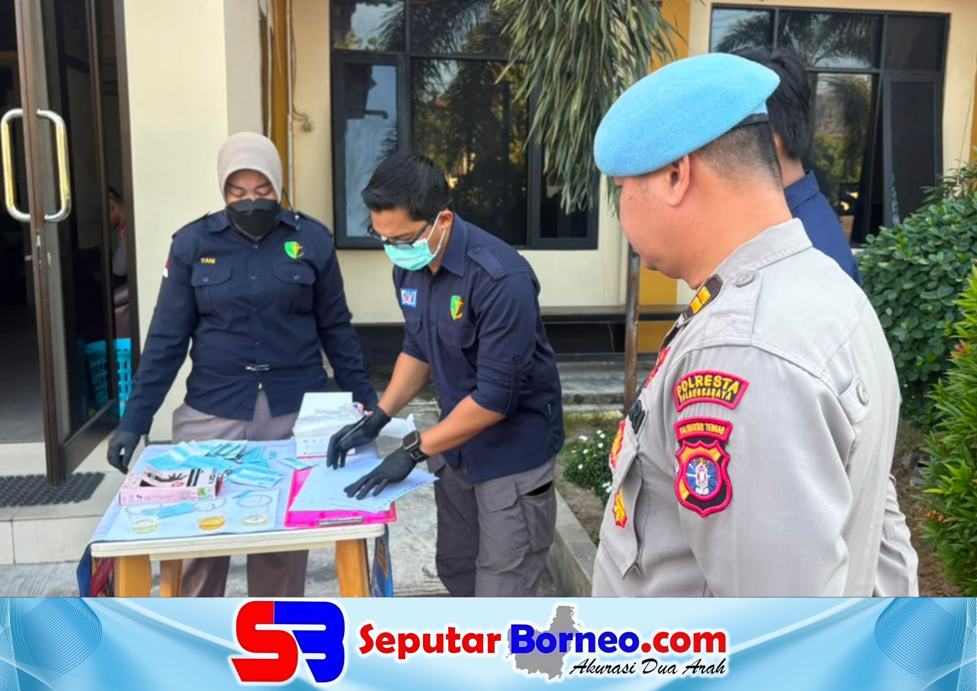 Pastikan Bebas Narkoba, Polresta Palangka Raya Tes Urine Personel Baru