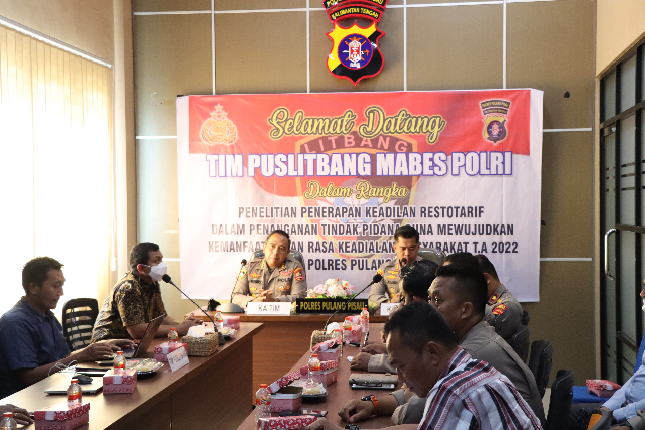 Puslitbang Polri Sambangi Polres Pulang Pisau 