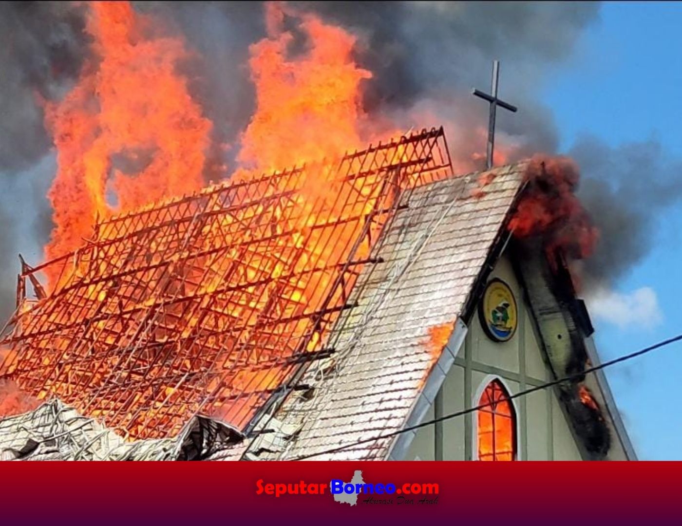 Maranatha, Gereja Tertua Kedua di Palangka Raya Ludes Terbakar