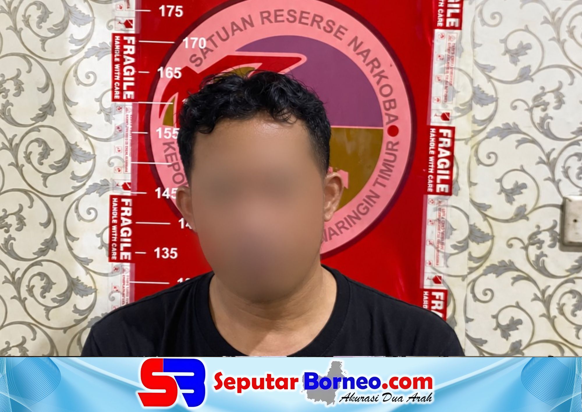Terduga pengedar sabu di Sampit berhasil diamankan aparat kepolisian. (FOTO: ISTIMEWA)