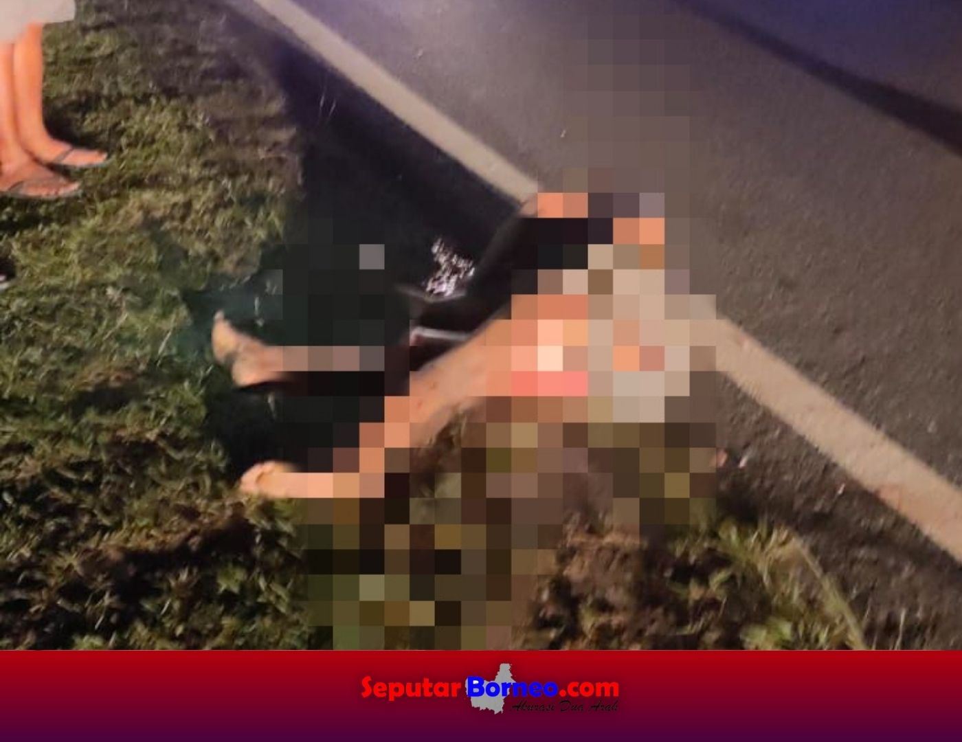Terlentang di Aspal, ODGJ di Palangka Raya Tewas Dihantam Motor