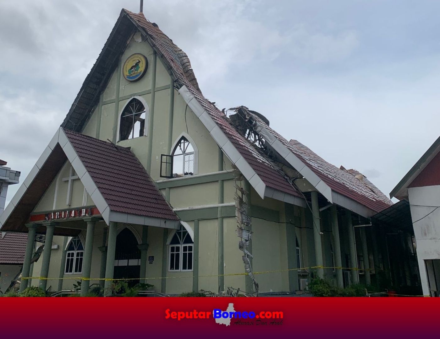 Polisi Sebut Sumber Api Dari Area Mimbar Gereja