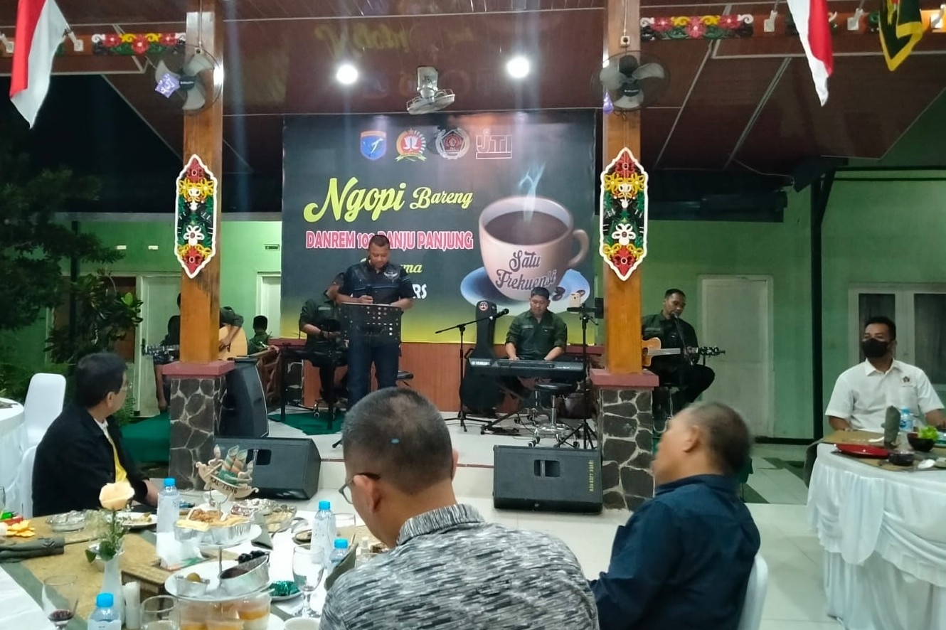 Danrem Jalin Silaturahmi dan Ngopi Bareng Insan Pers