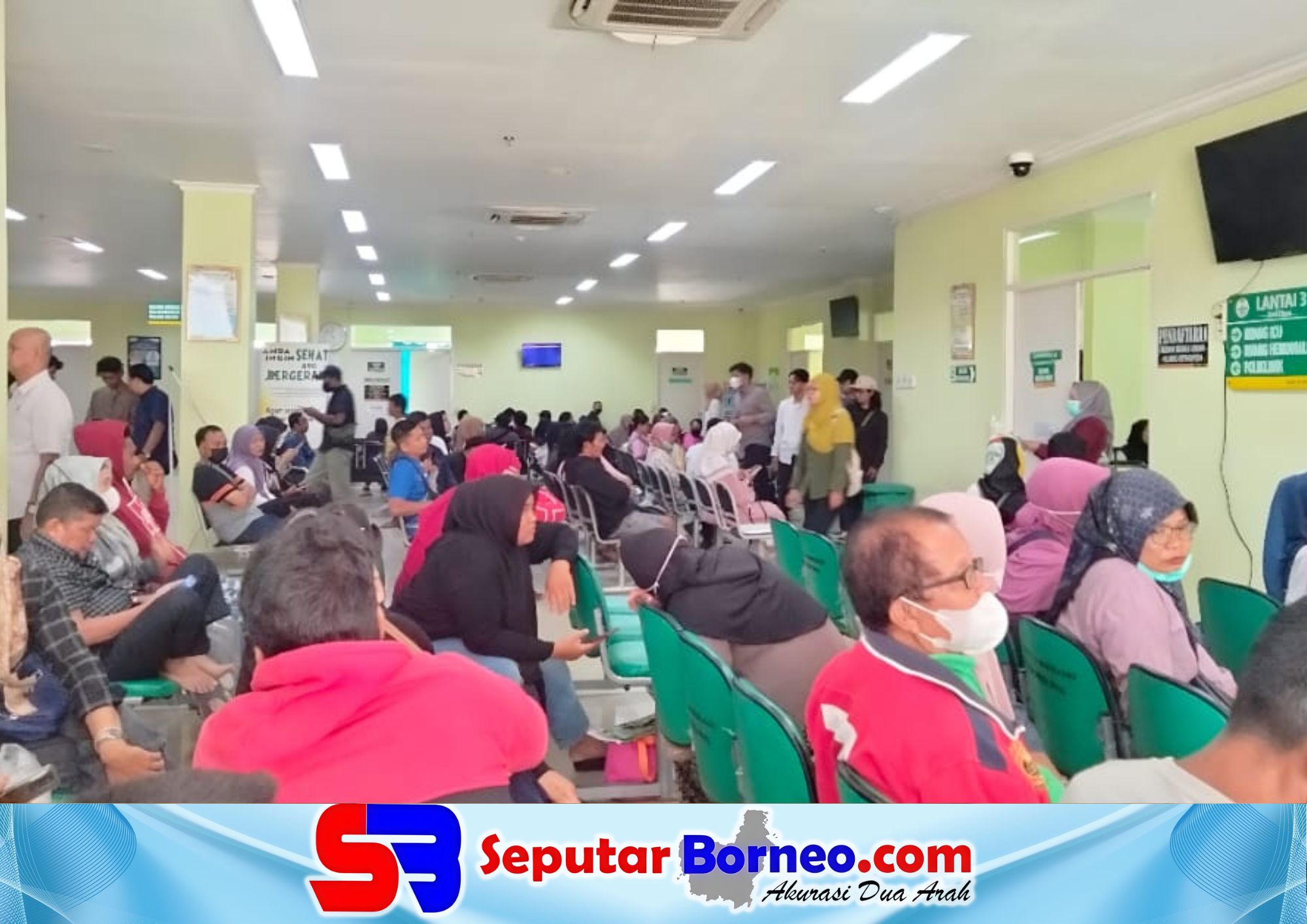 Kunjungan pasien rawat jalan di RSUD dr Murjani Sampit terus membeludak. (FOTO: SEPUTAR BORNEO)