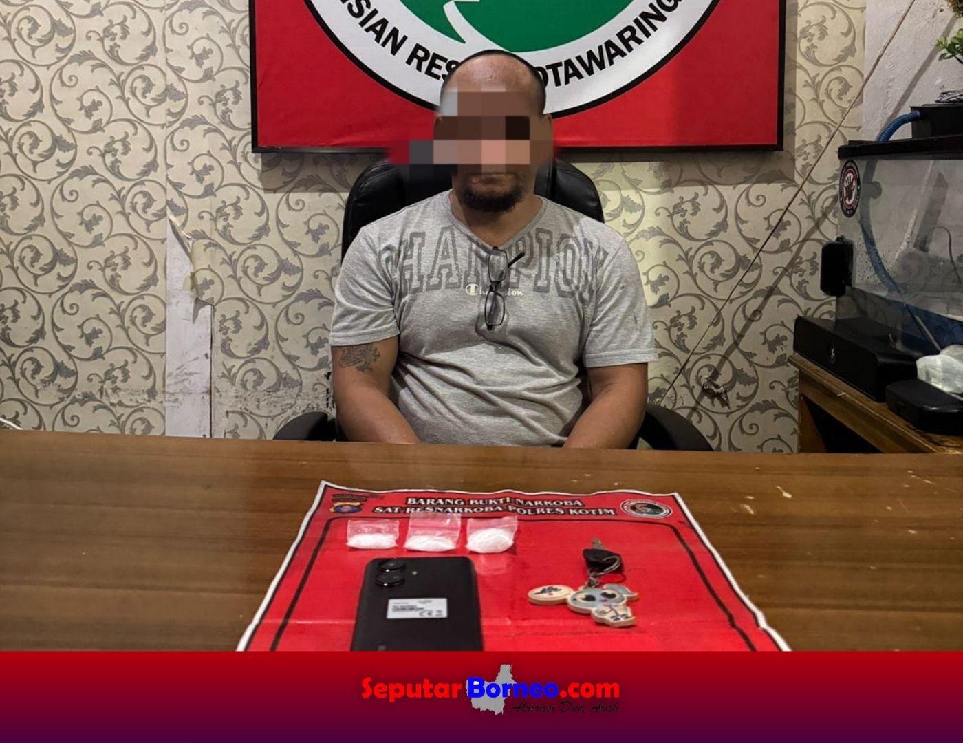 Asyik Main Ponsel di Kamar, Pengedar Sabu di Sampit Diringkus
