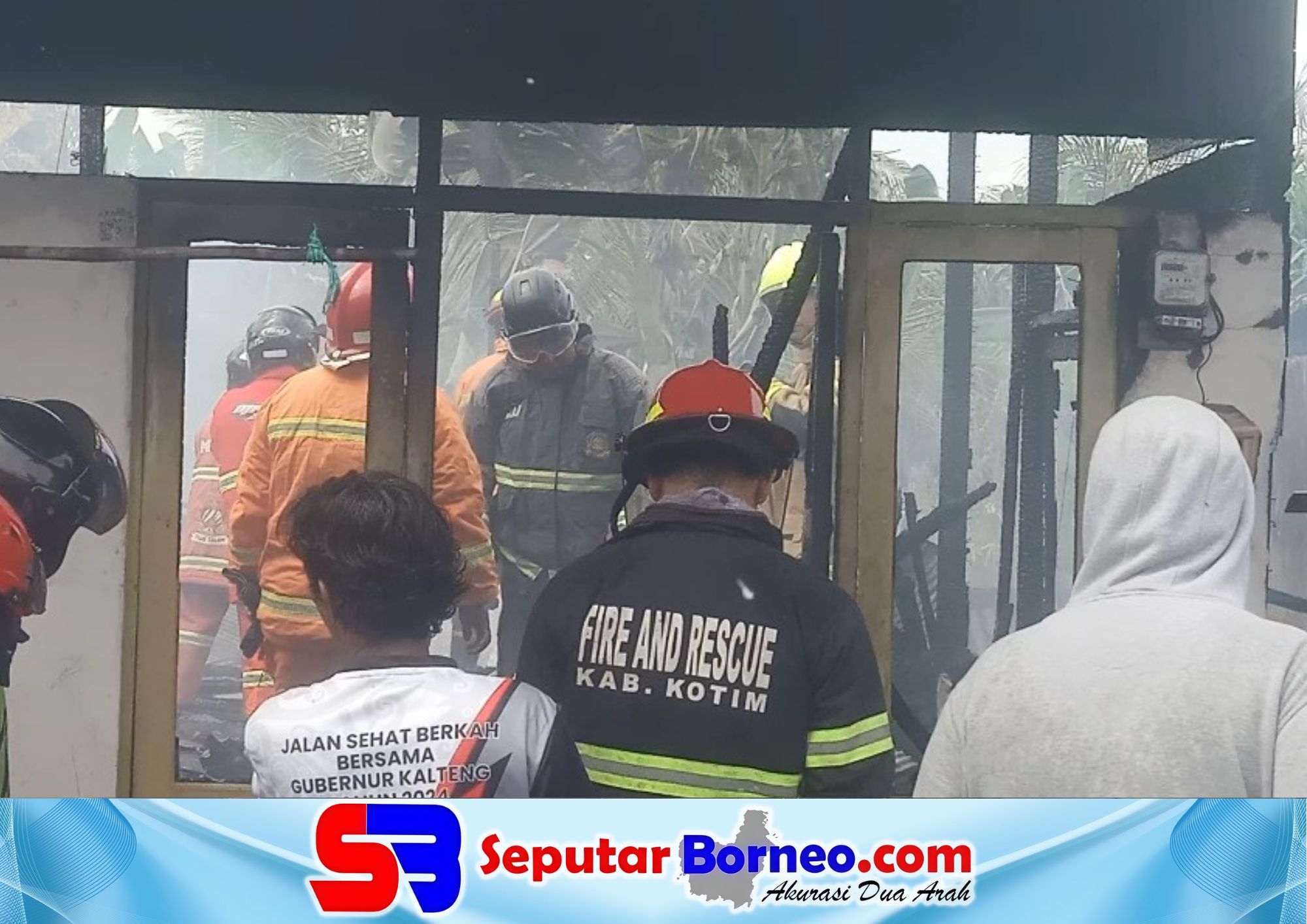 Rumah Kosong Terbakar di Sampit, Tabungan Korban Ludes Dilalap Api