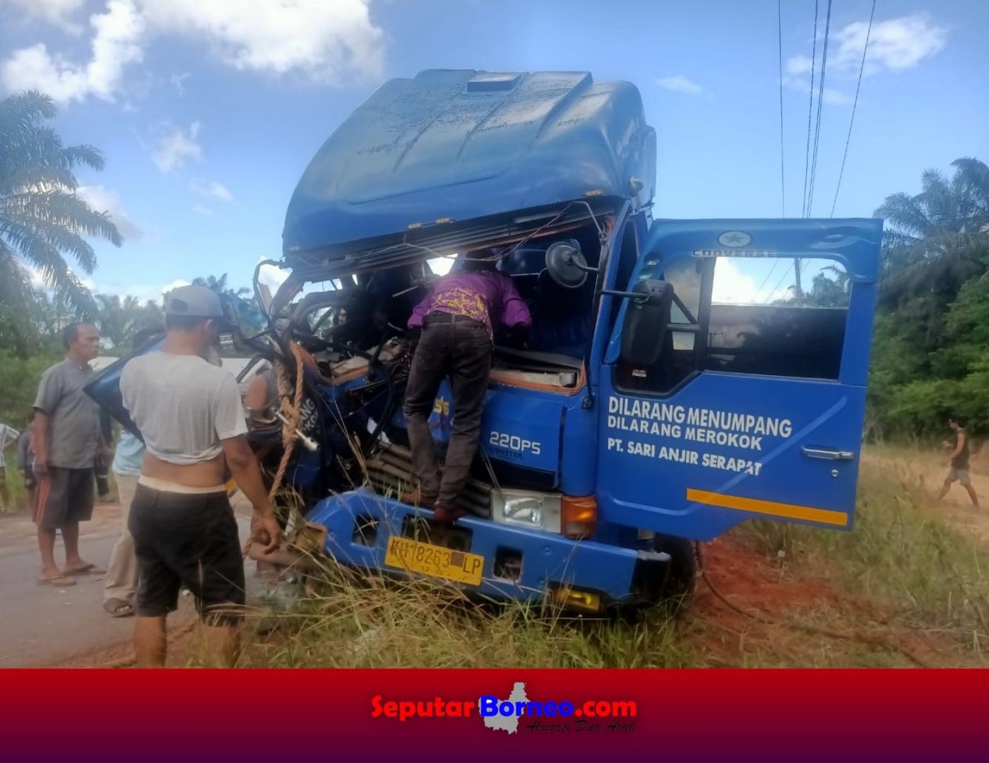Tabrakan Beruntun di Jalan Poros Parenggean, Satu Tewas di Lokasi