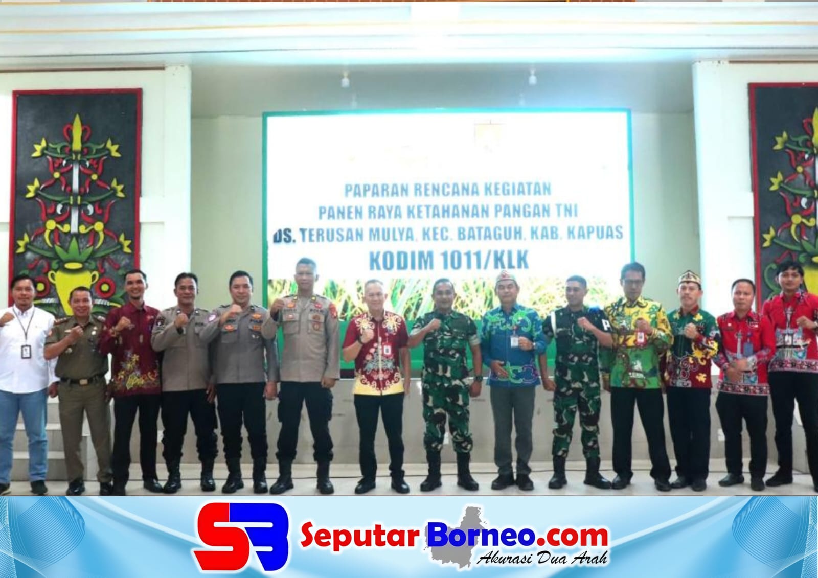 Pemkab Kapuas dan Kodim 1011 KLK Matangkan Persiapan Panen Raya Ketahanan Pangan TNI
