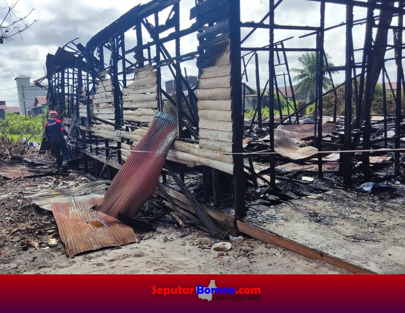 Kebakaran di Jalan Mendawai Diduga Akibat Kelalaian