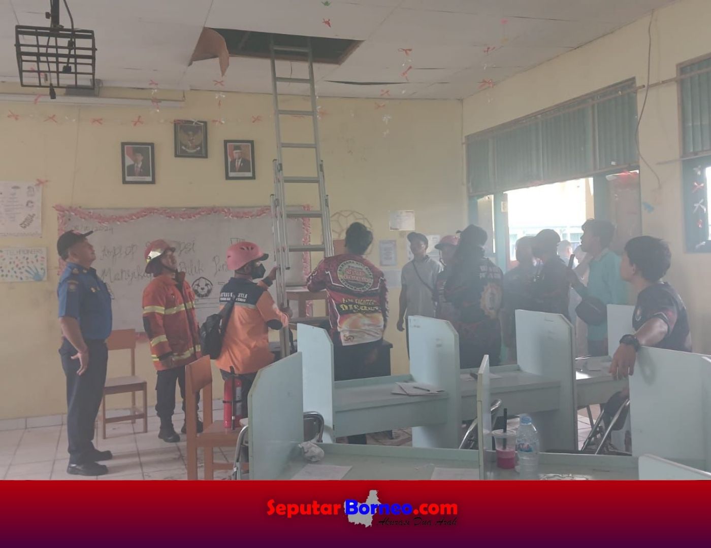 Korsleting Listrik, Lab SMKN 3 Palangka Raya Nyaris Jadi Arang