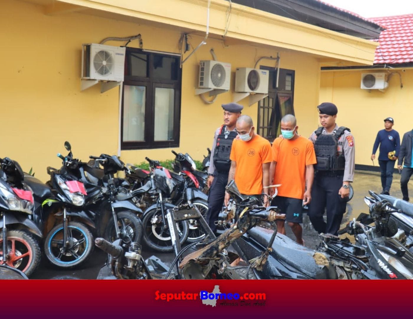Polsek Pangkalan Banteng Tangkap Dua Pelaku Curanmor, 80 Kendaraan Diamankan